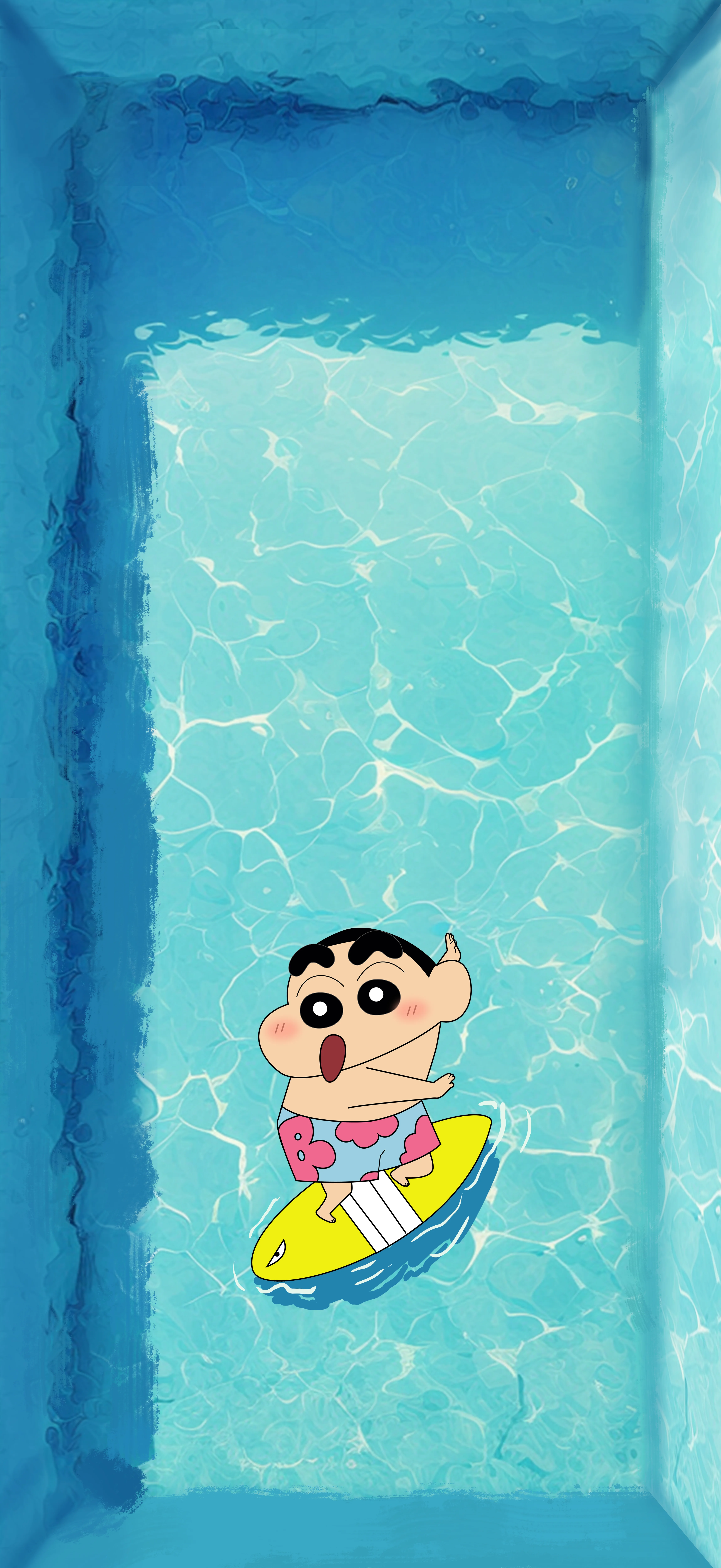 清凉夏日蜡笔小新壁纸-高清蜡笔小新风格清凉夏日图片