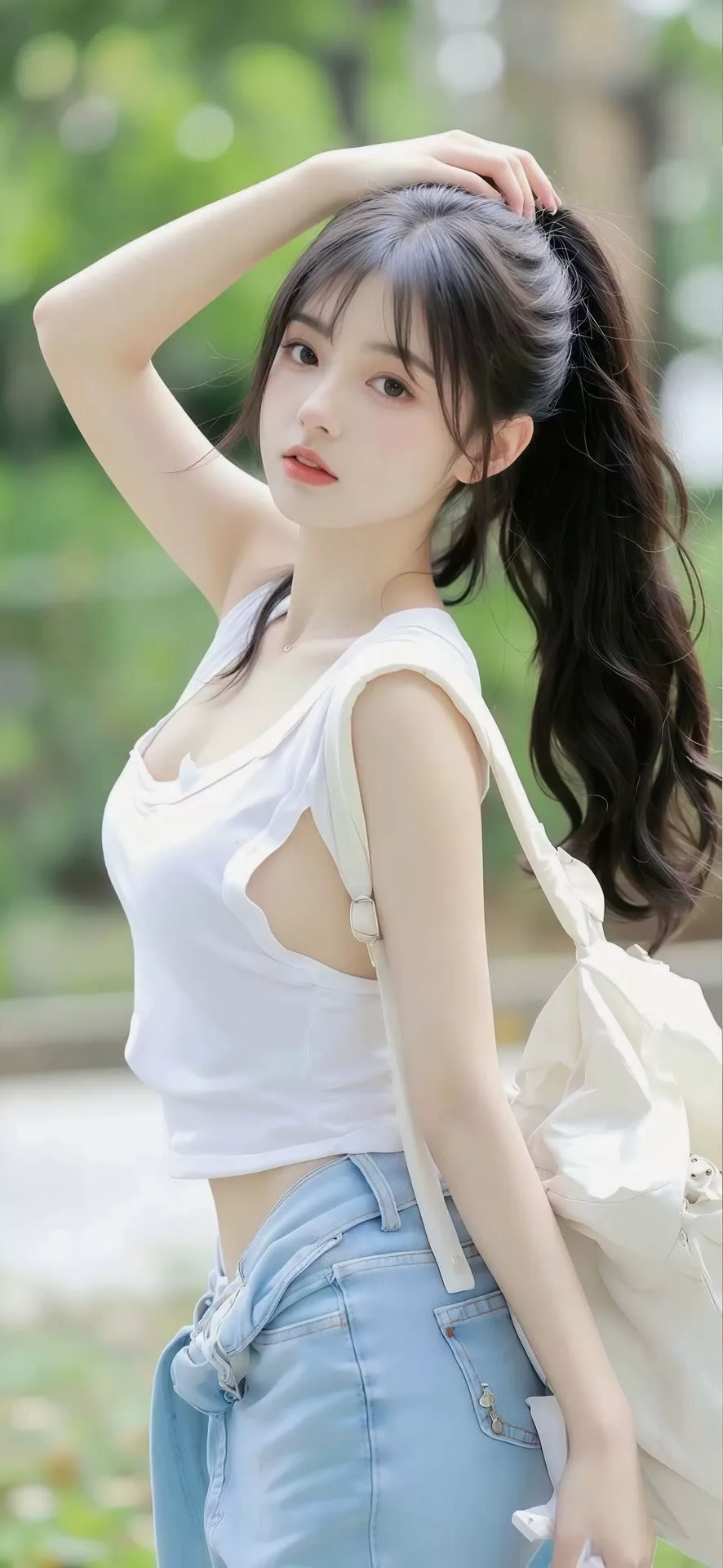 气质女孩高清人像写真图片 优雅女孩手机锁屏素材