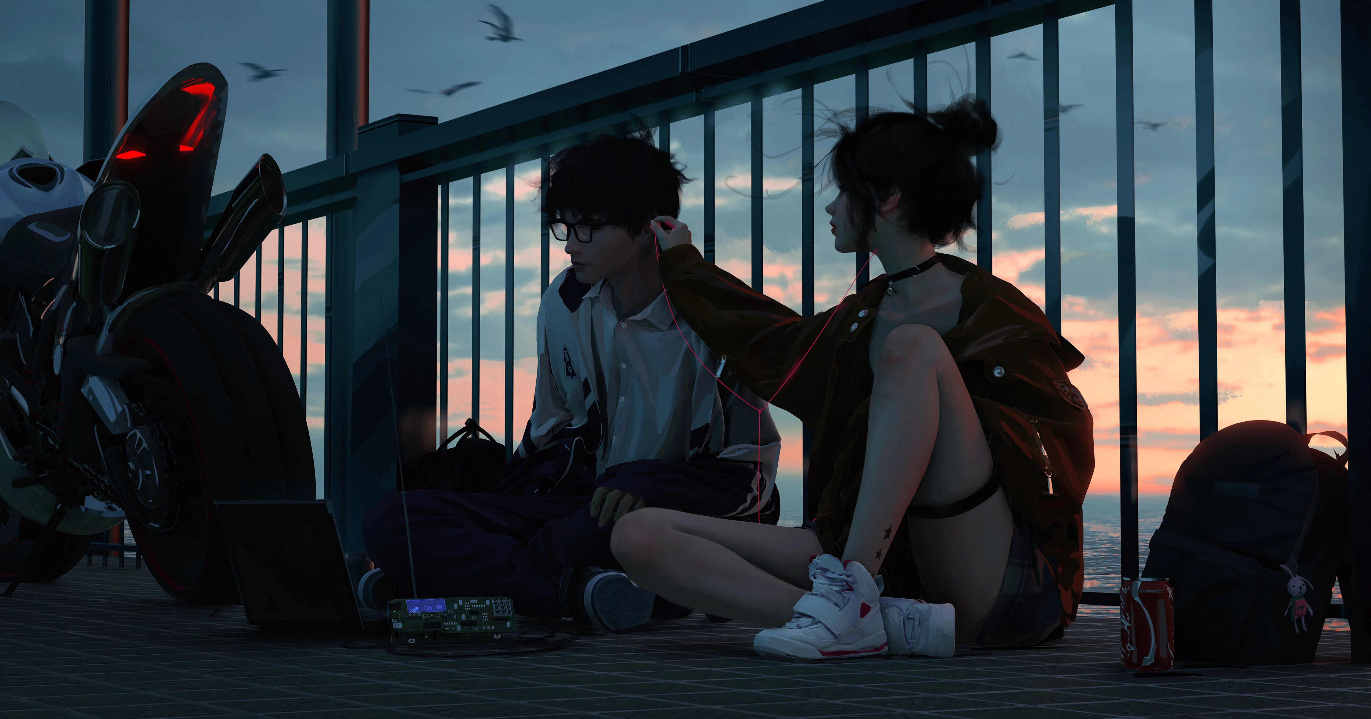 2K壁纸 云虫插画壁纸 笔记本桌面 无水印