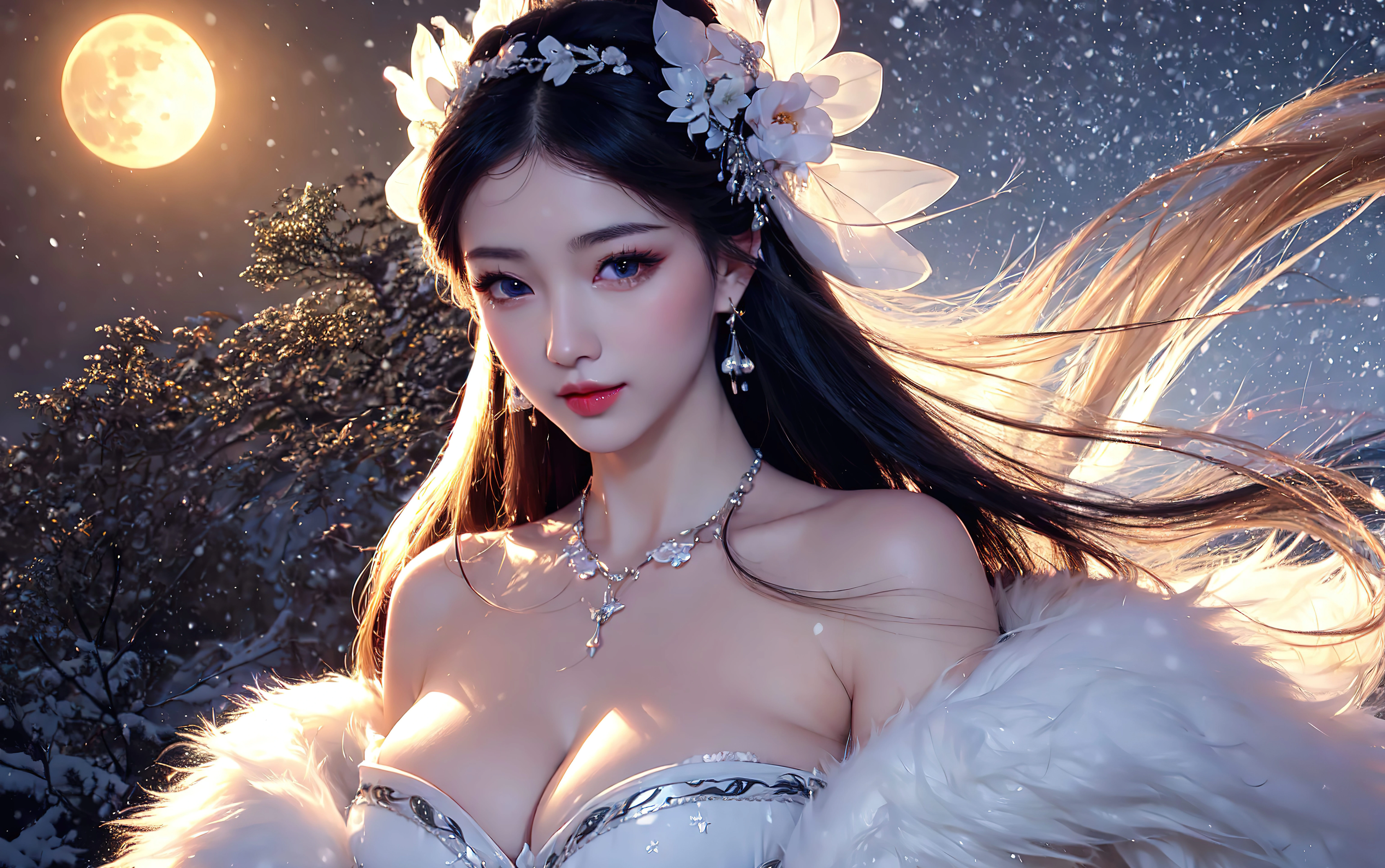 4K超清 AI人物场景壁纸 IPAD pc 超清无水印