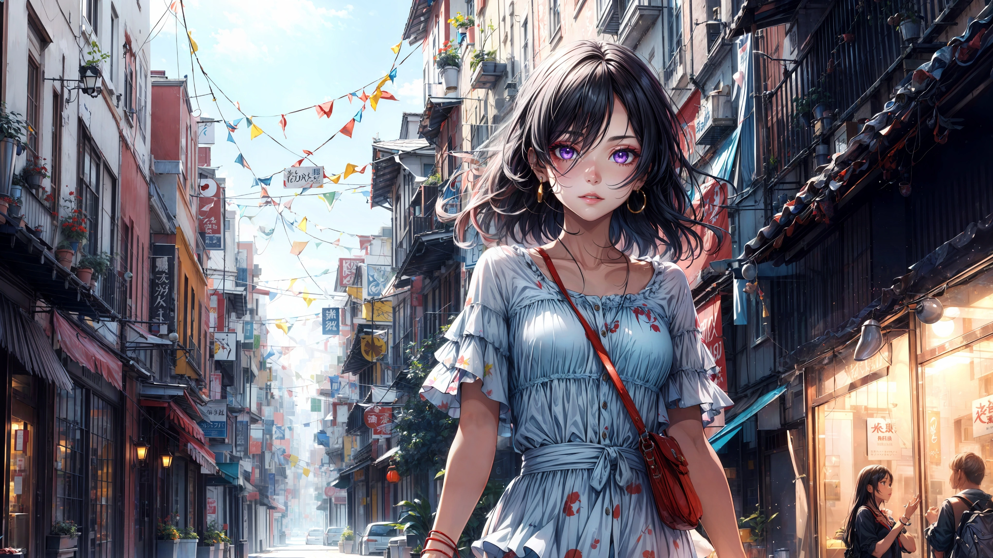2K壁纸 AI人物插画壁纸 桌面屏保 超清无水印