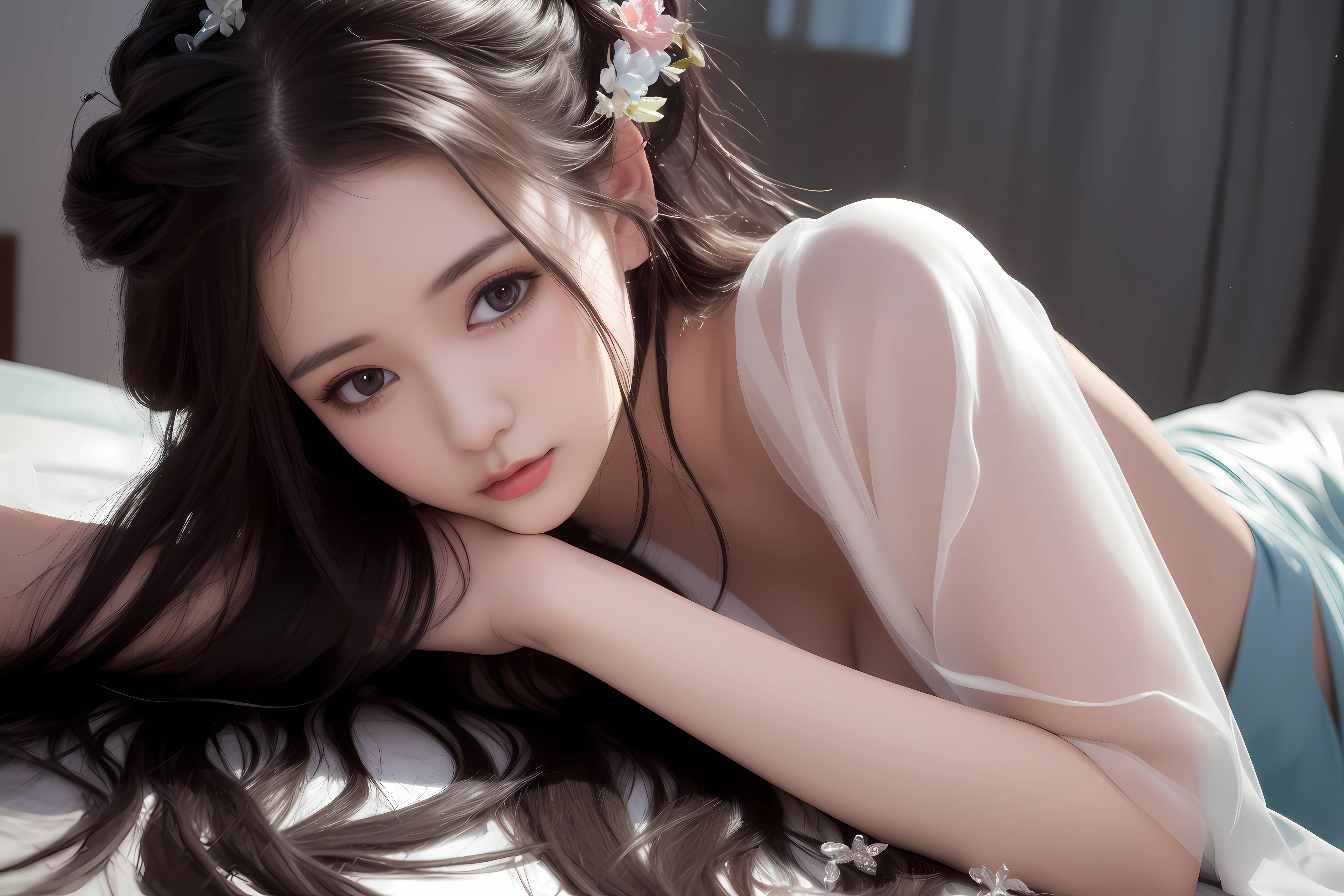 2K壁纸 AI人物同人美图 桌面屏保 无水印