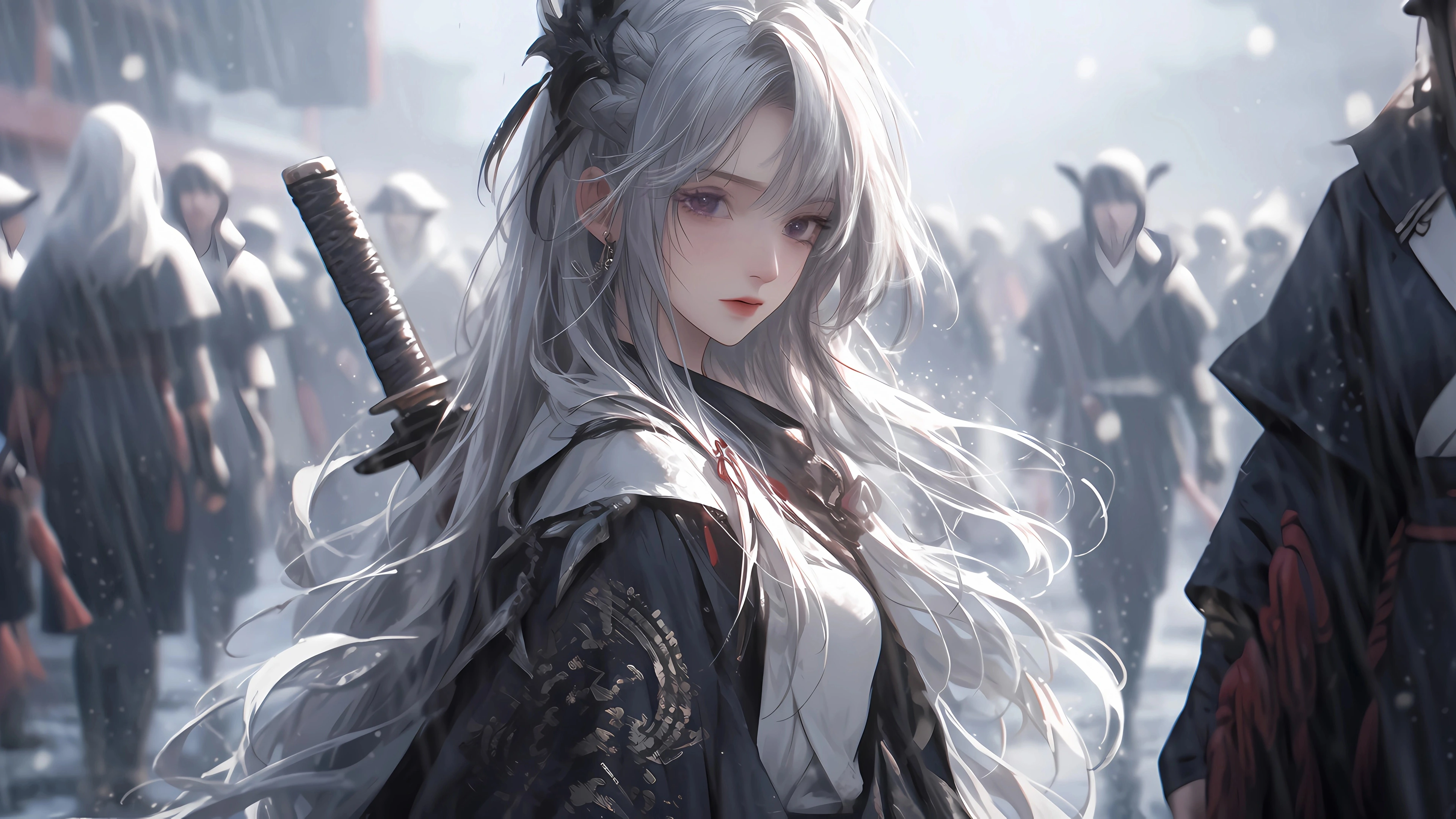 4K超清 AI人物场景壁纸 IPAD pc 超清无水印