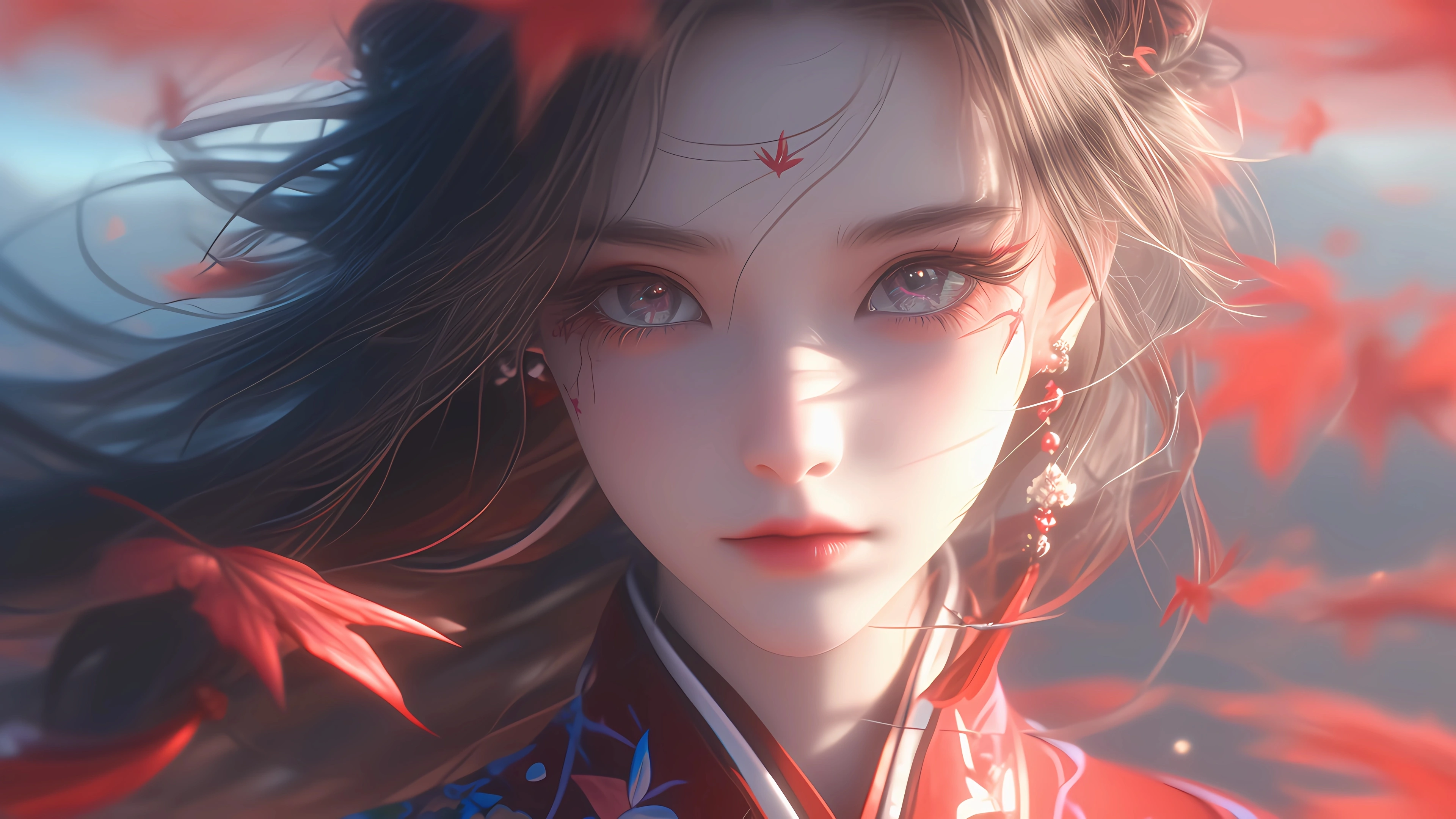 4K画质 AI人物插画壁纸 IPAD pc 免费下载