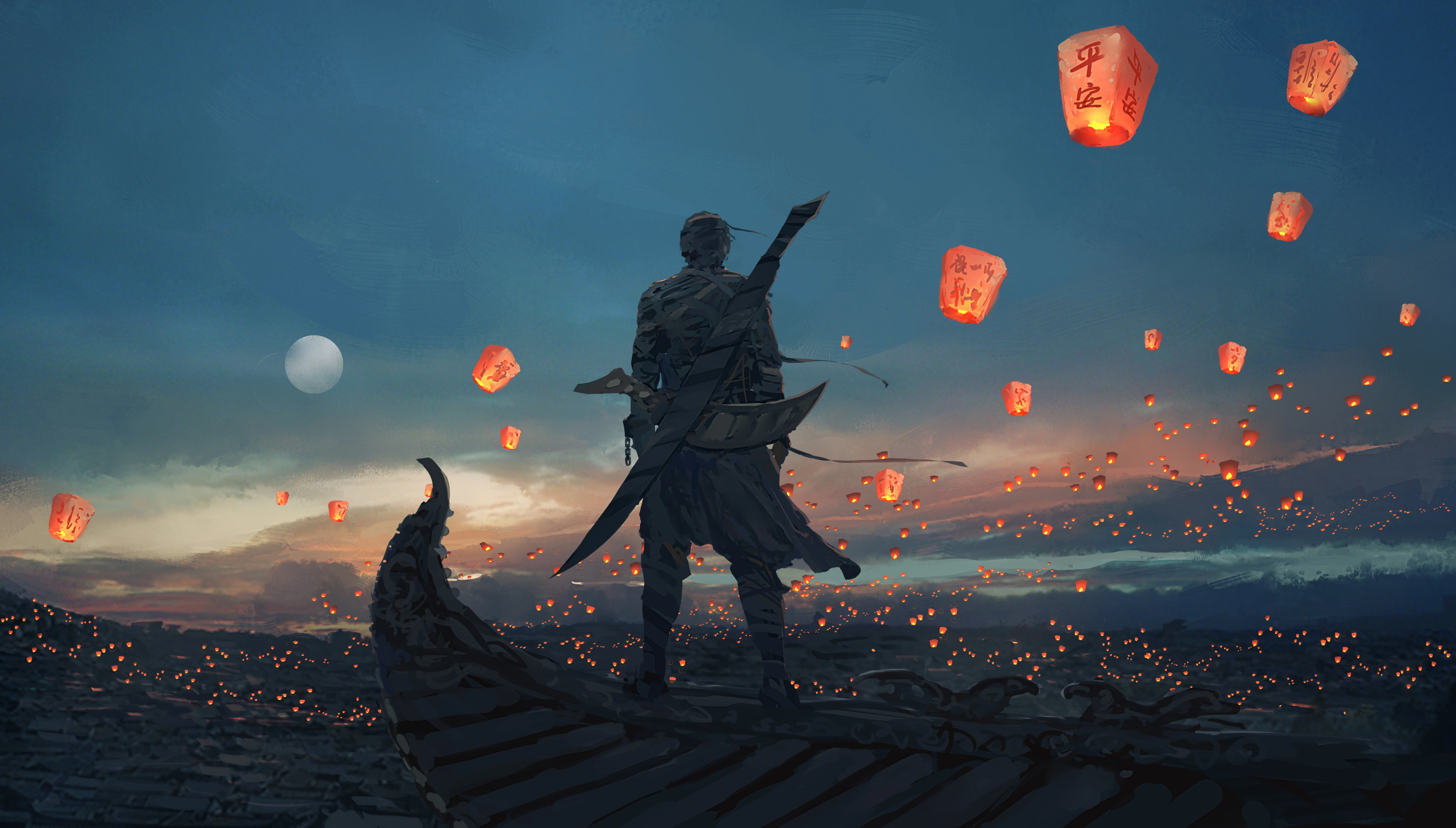 2K壁纸 鬼刀插画壁纸 iPad壁纸 无水印