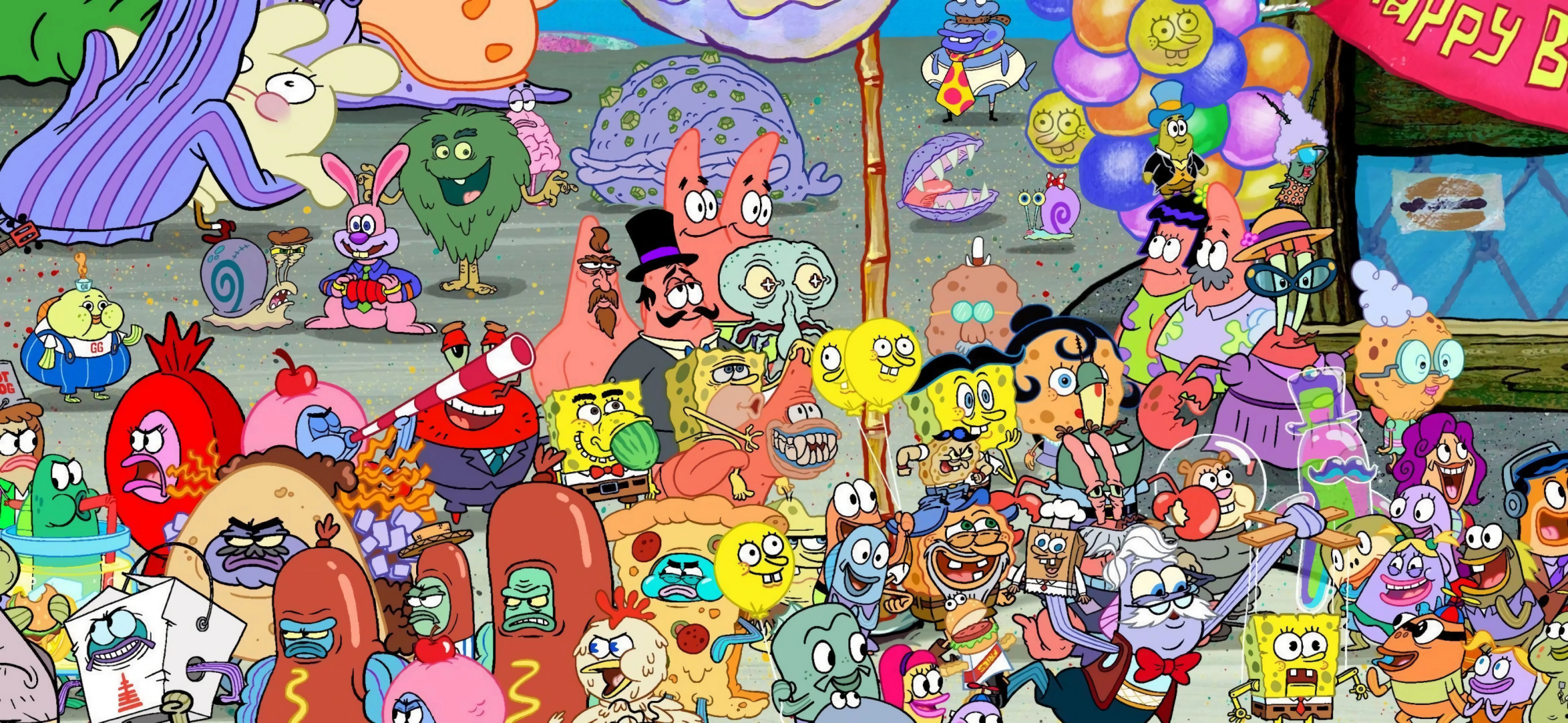 4K海绵宝宝 Bikini Bottom场景壁纸