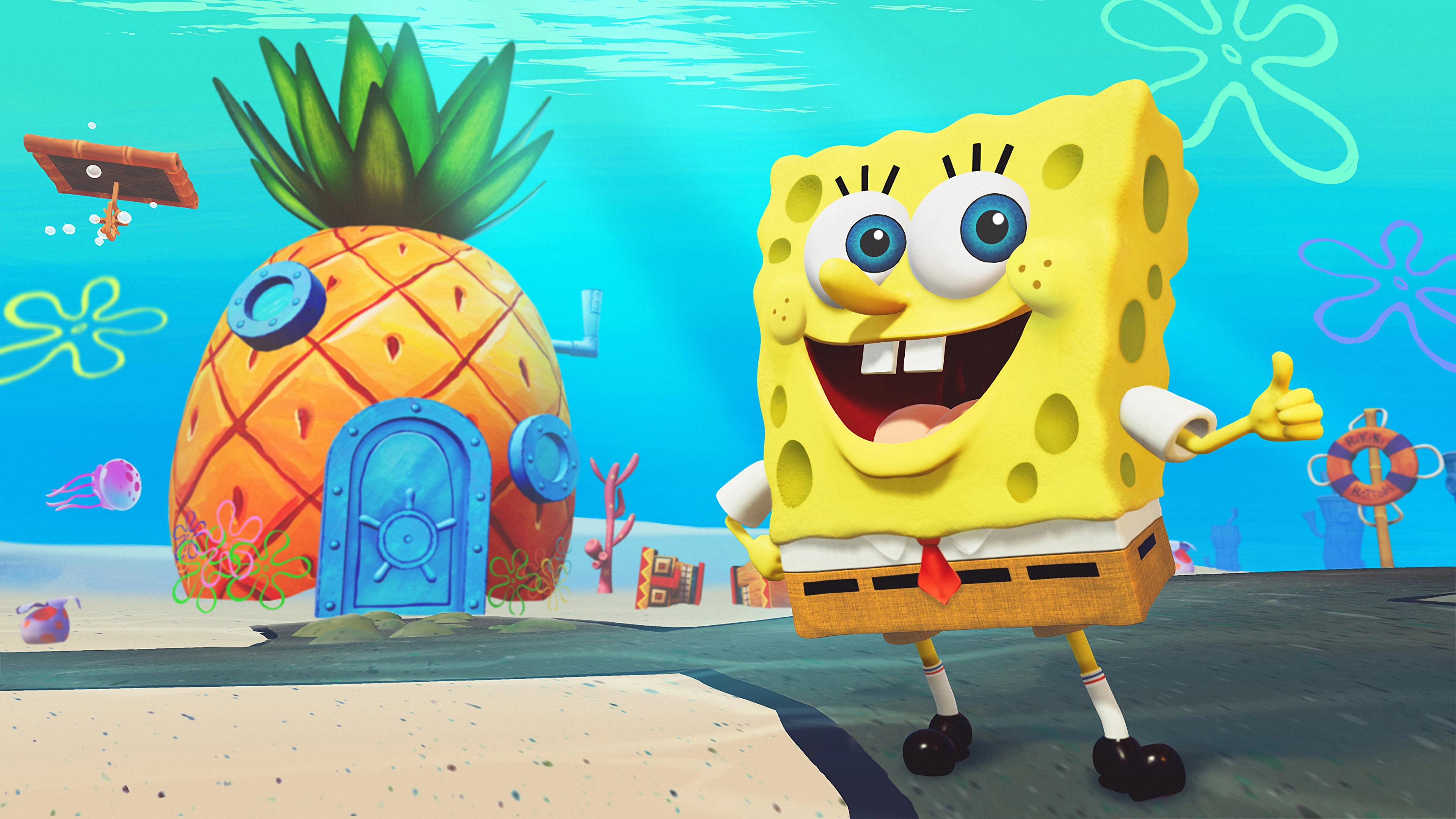 4K海绵宝宝 Bikini Bottom场景壁纸
