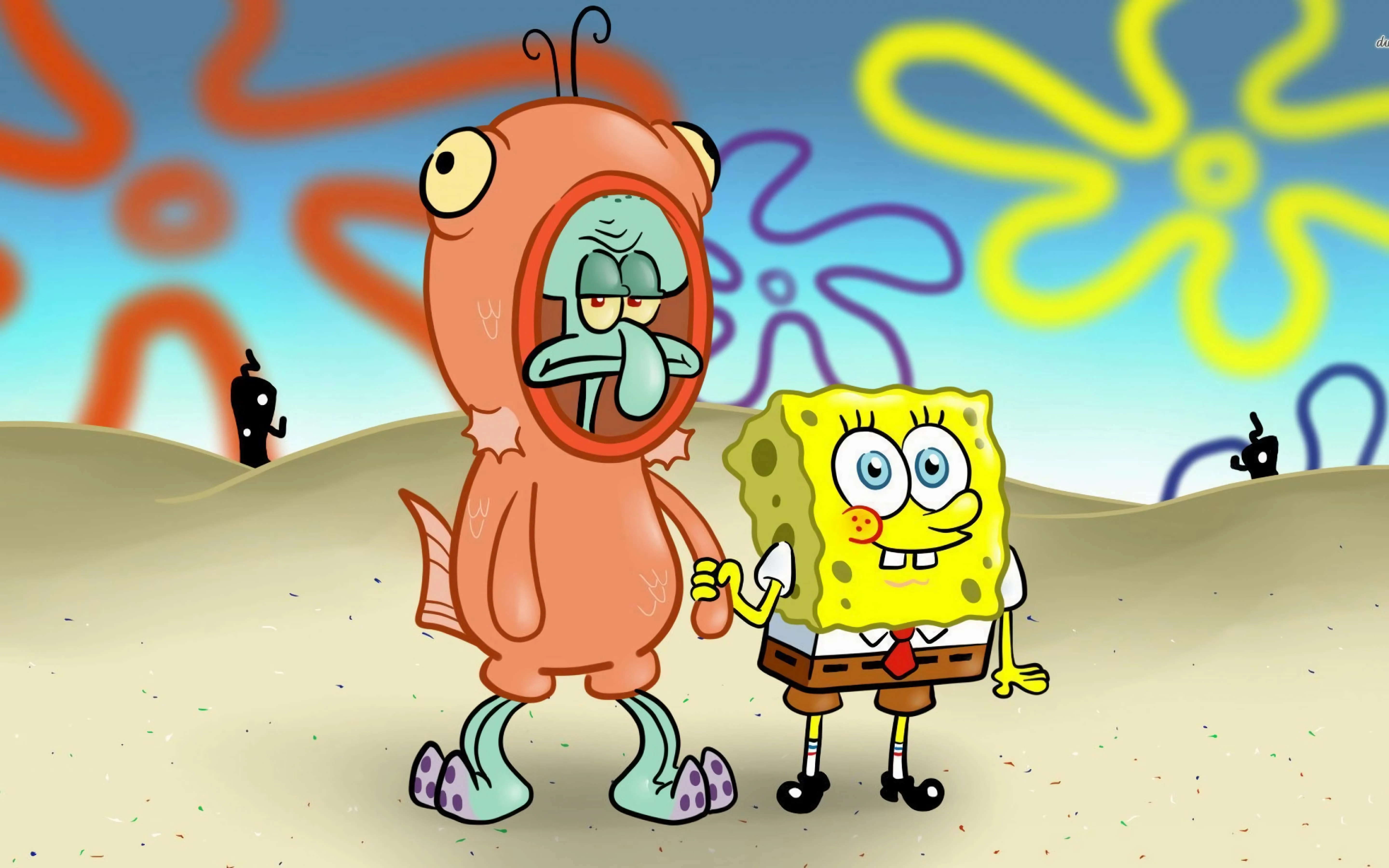 4K海绵宝宝 Bikini Bottom场景壁纸