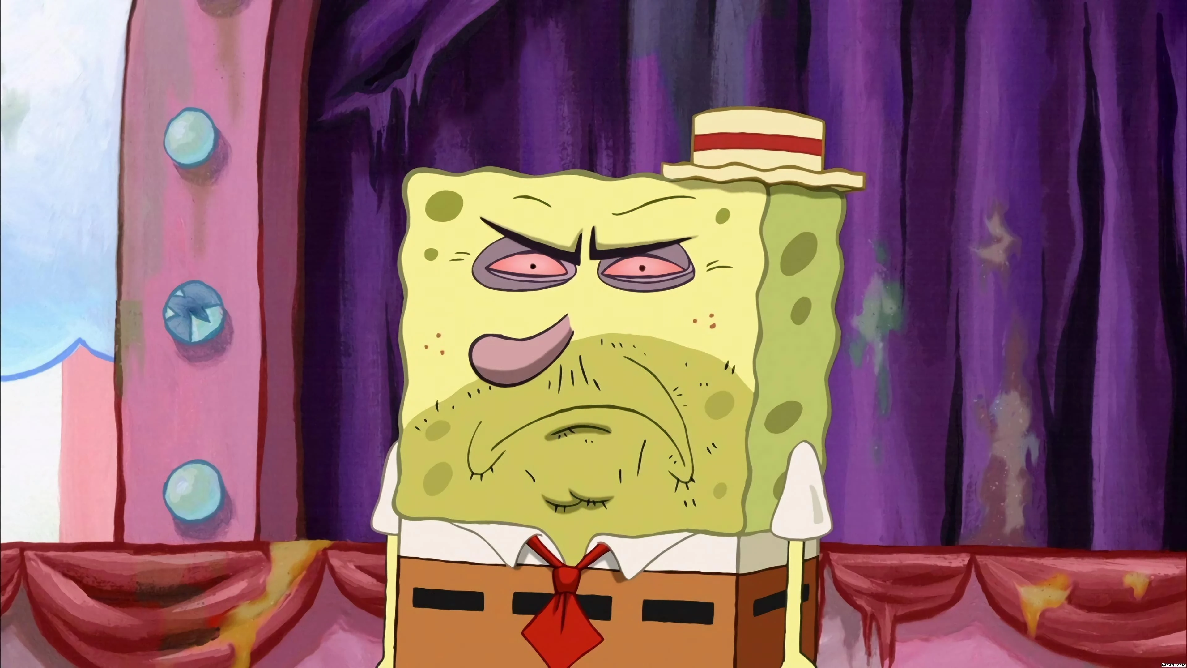 4K海绵宝宝 搞怪表情特写壁纸