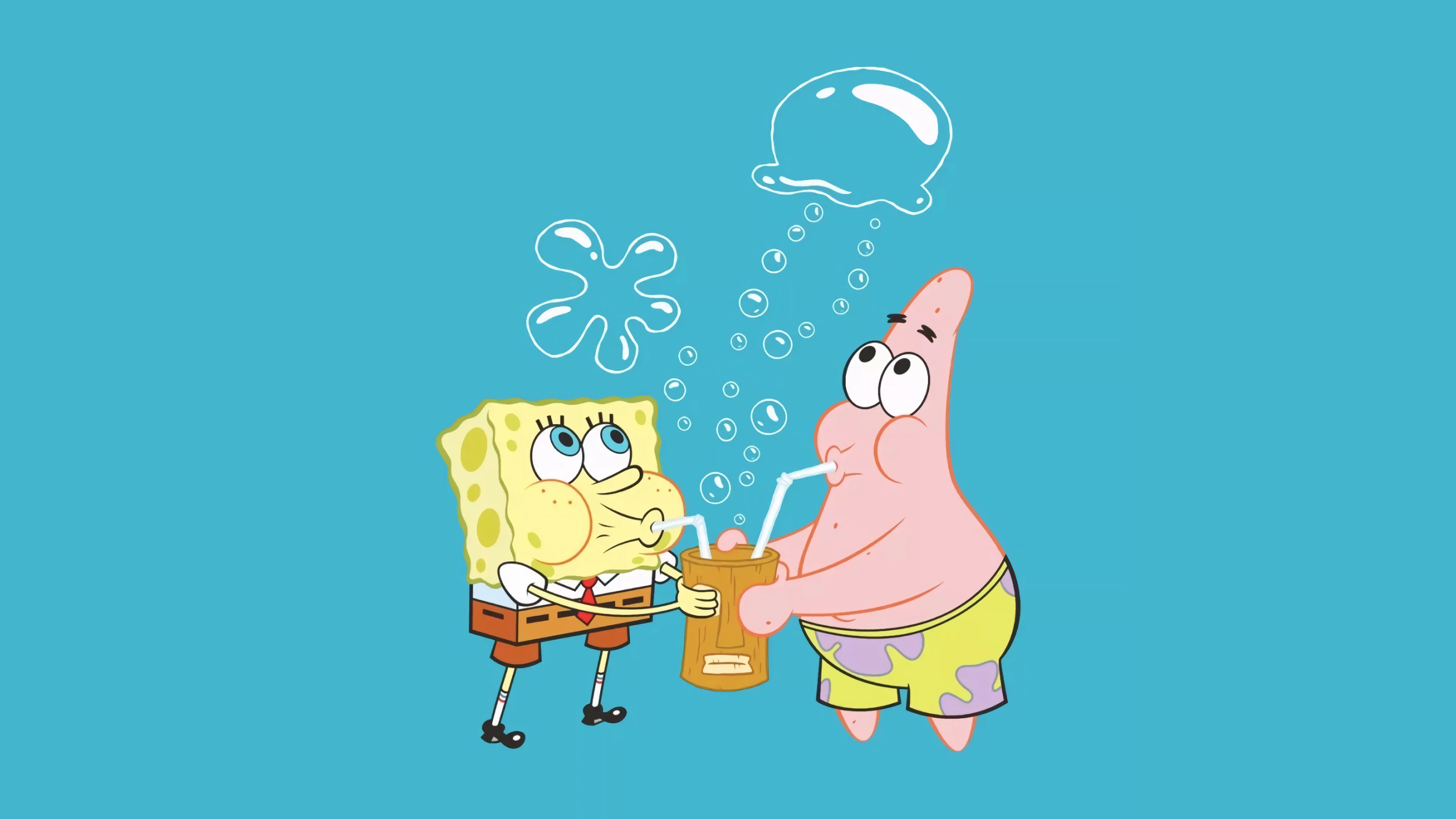 4K海绵宝宝 Bikini Bottom场景壁纸