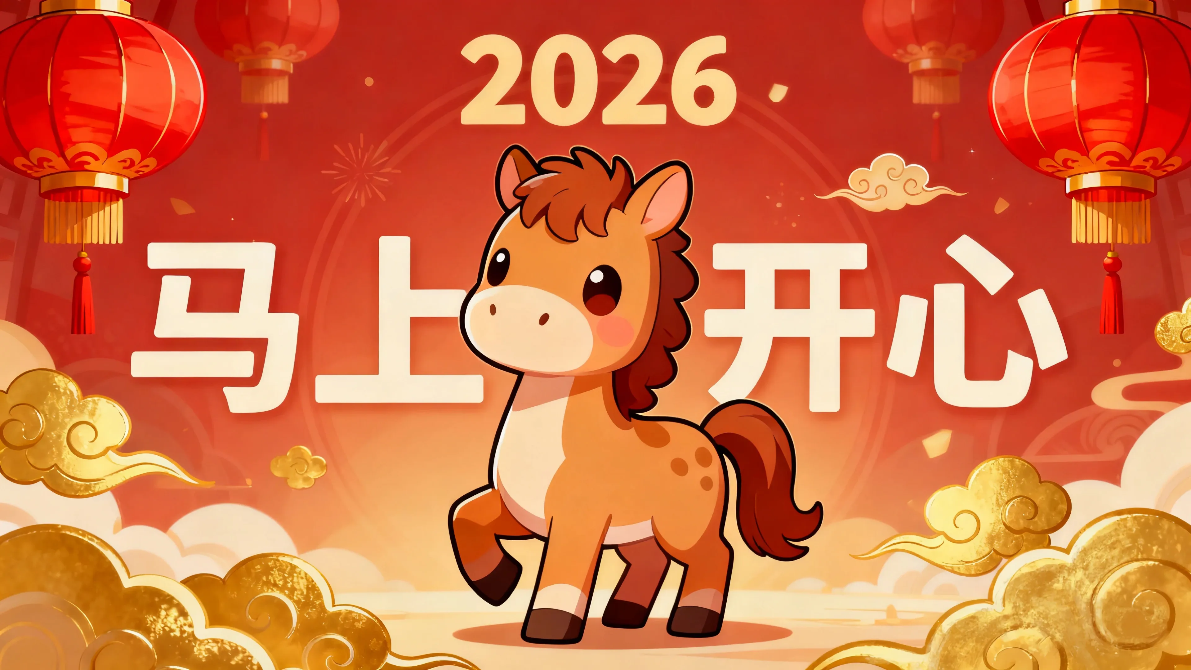 4K节日氛围壁纸 彩灯装饰温馨喜庆