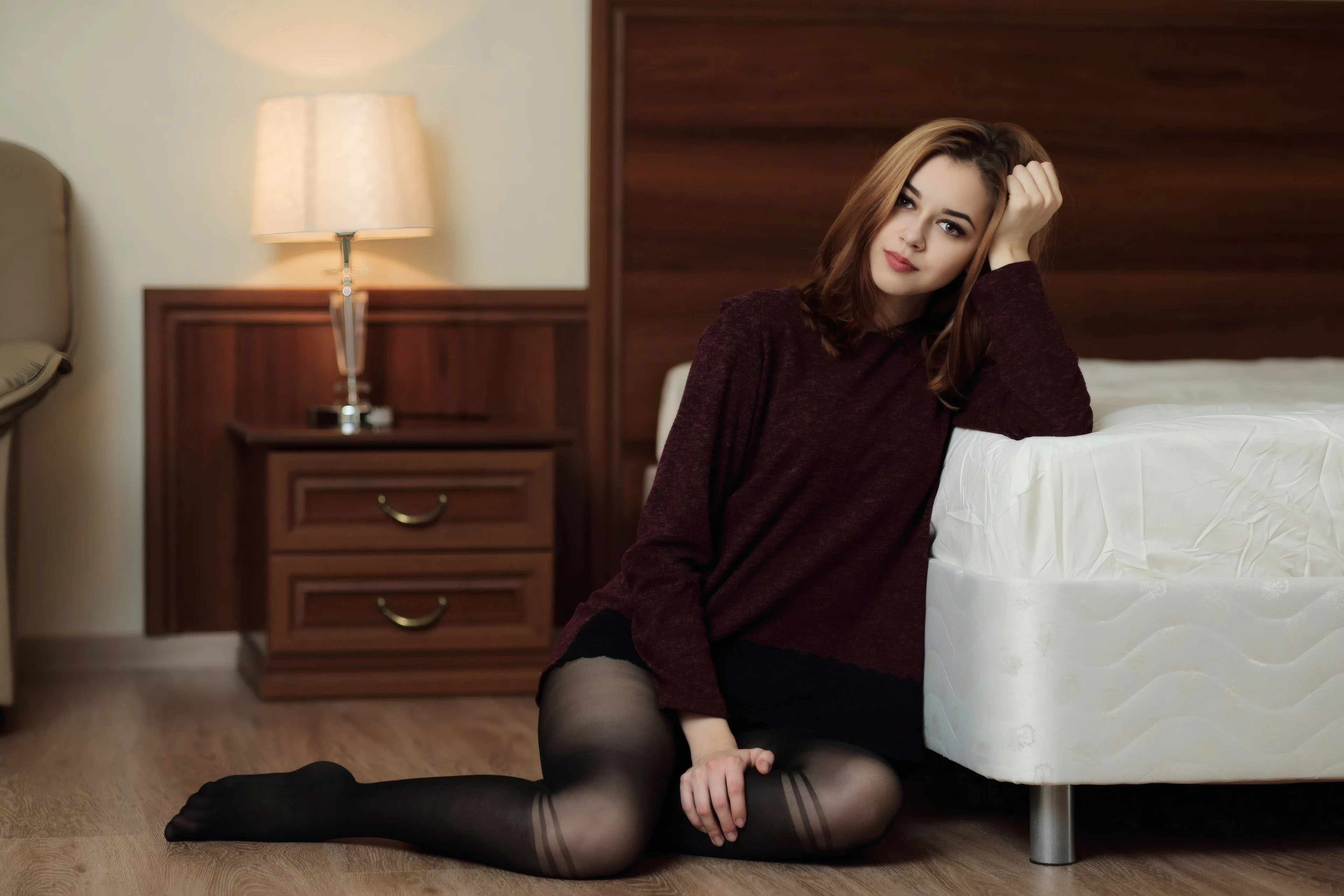气质优雅的 国外美女 国外人像写真 4K超清画质 国外美女壁纸