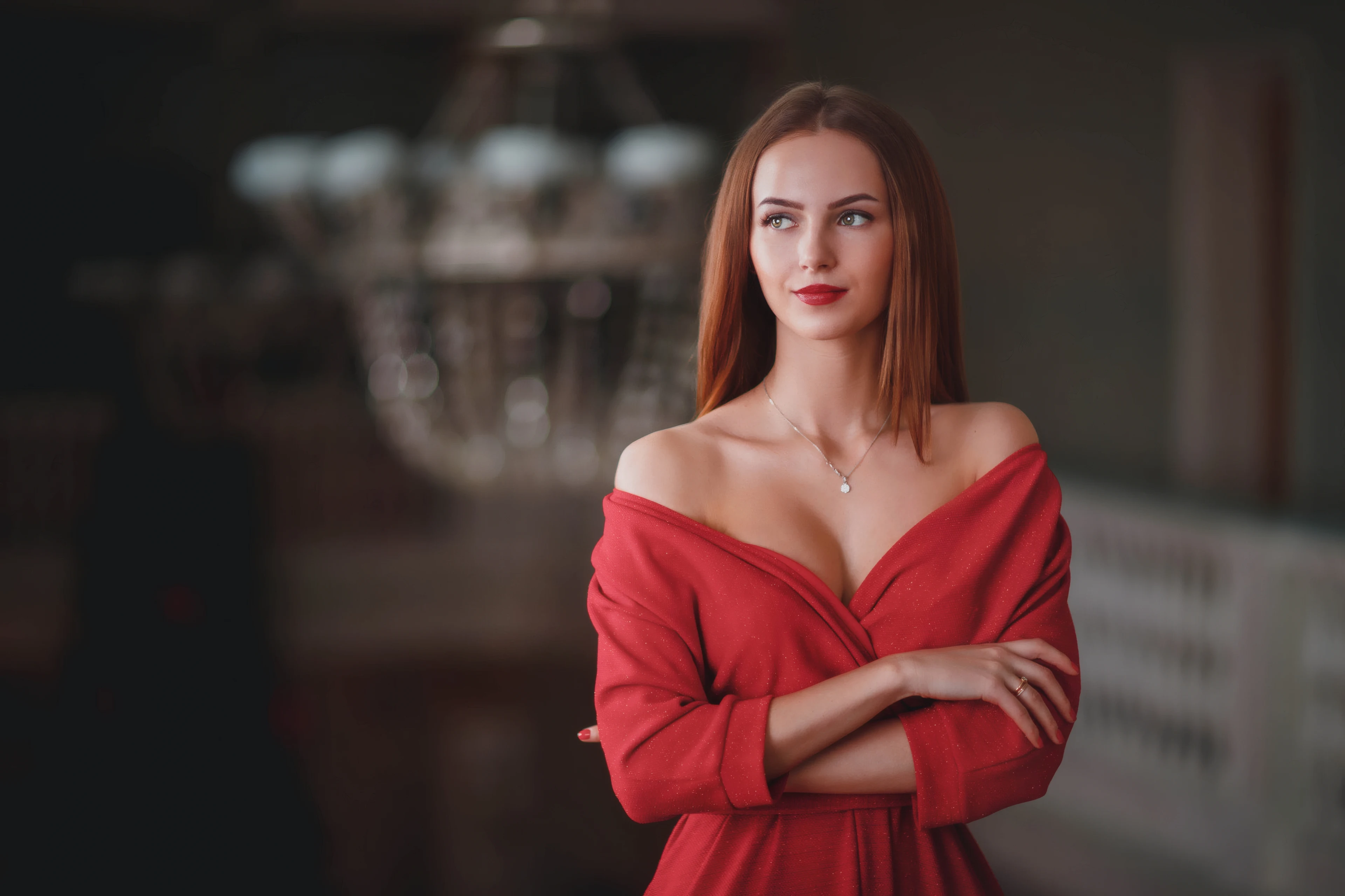 气质优雅的 国外美女 国外人像写真 4K超清画质 国外美女壁纸