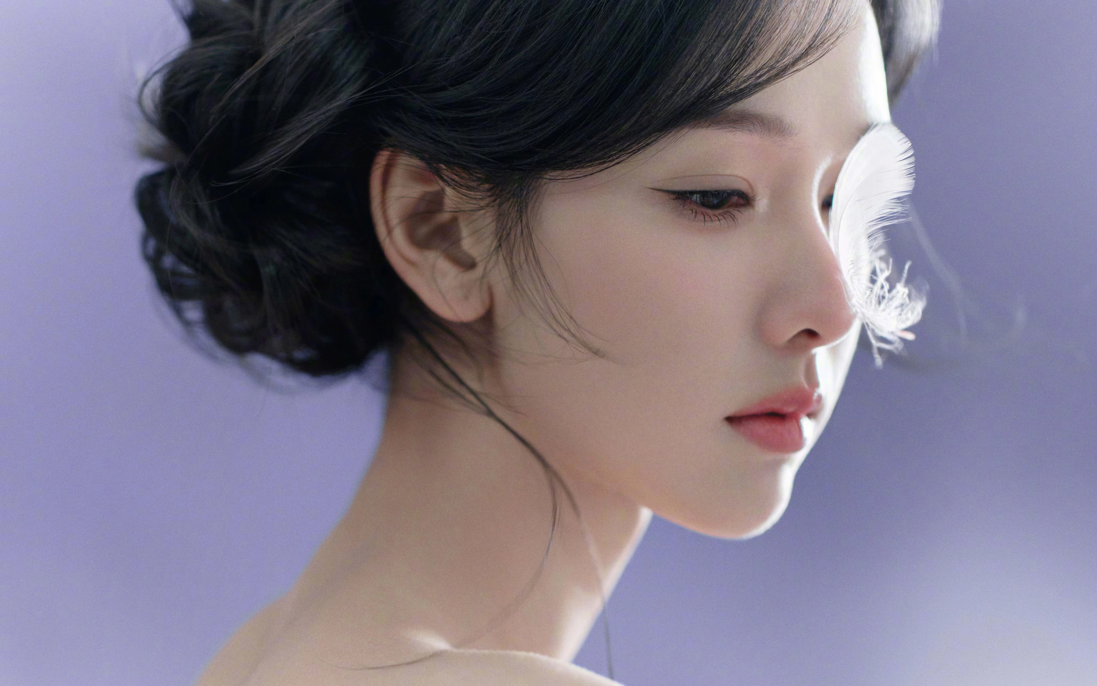 2K壁纸 甜美动人的 美女人像 人像摄影 壁纸图片
