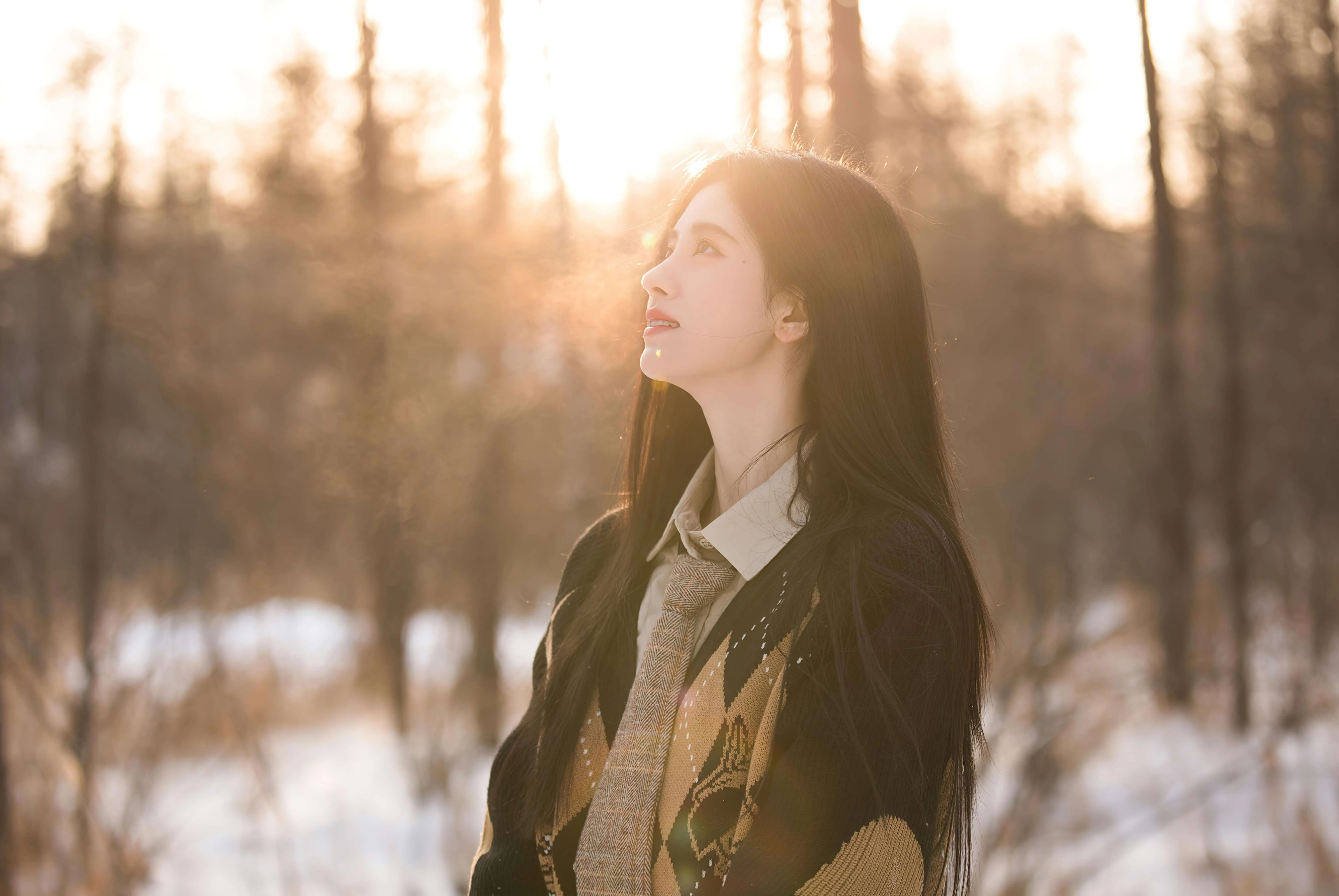 4k画质 甜美动人的 美女人像 写真壁纸 锁屏背景