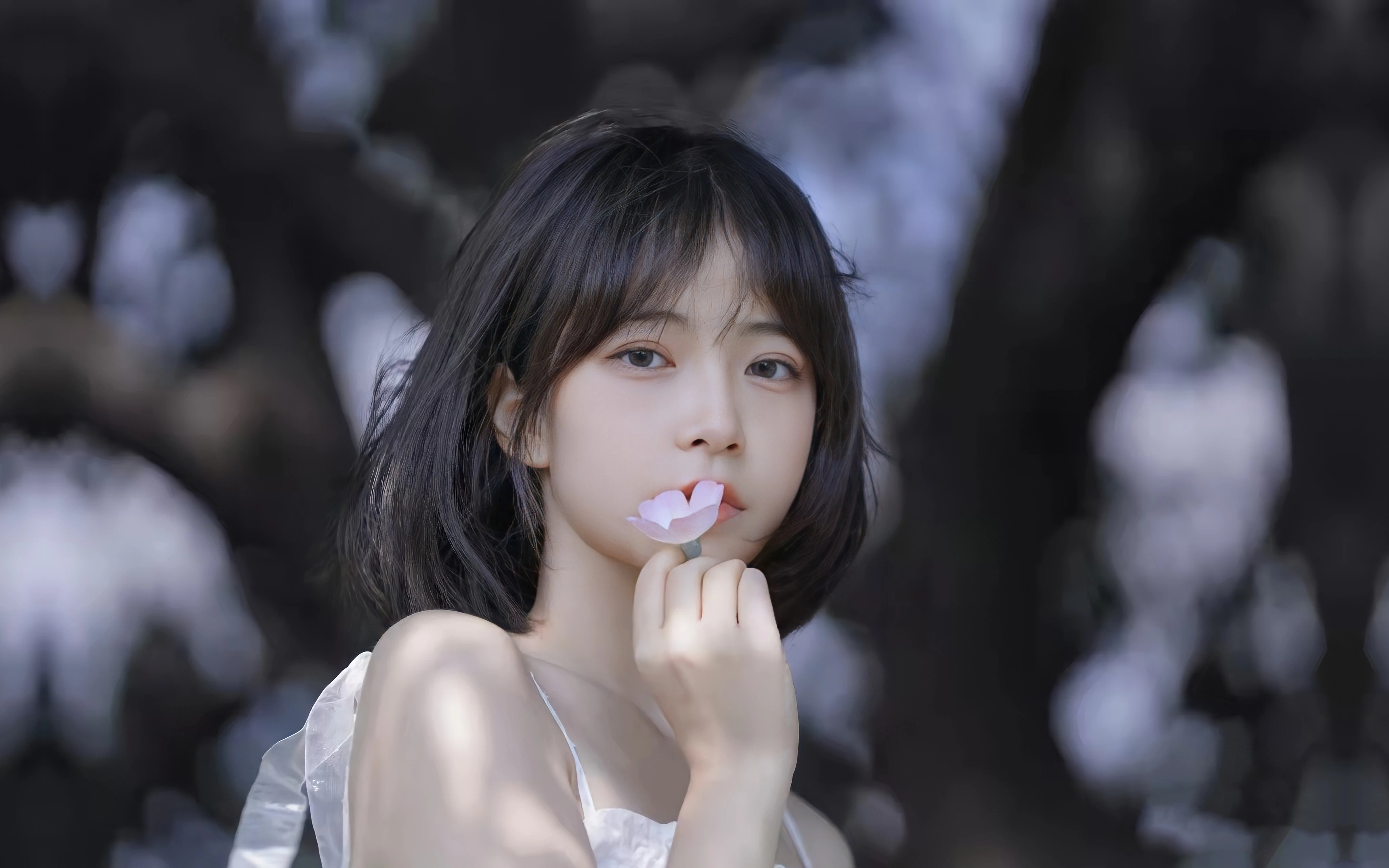 4k画质 优雅大方的 美女人像 写真图片 壁纸图片