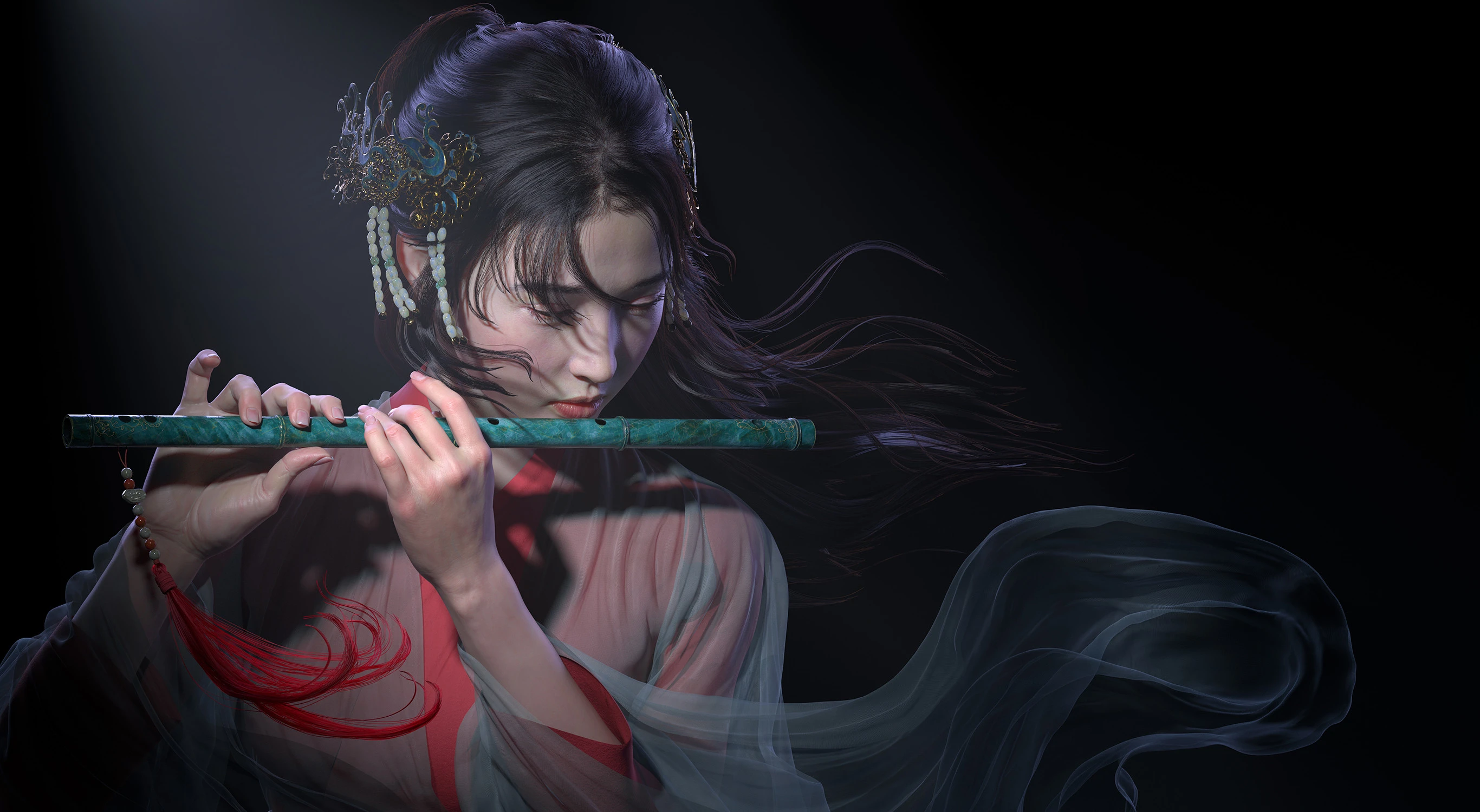 2K壁纸 颜值超高的 美女人像 人像壁纸 壁纸图片