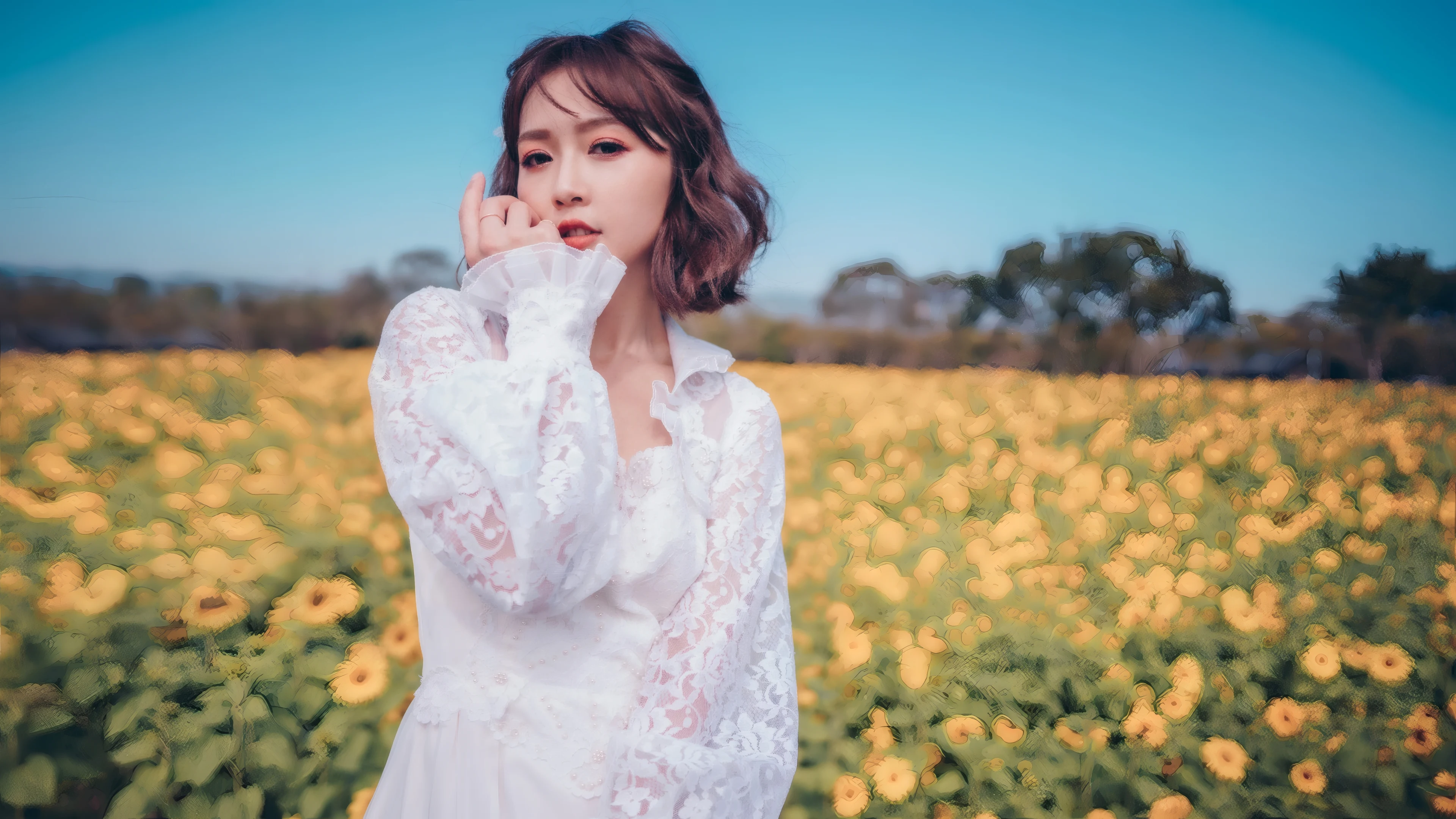 气质非凡的 知性美女 知性写真 4K高品质 锁屏图片