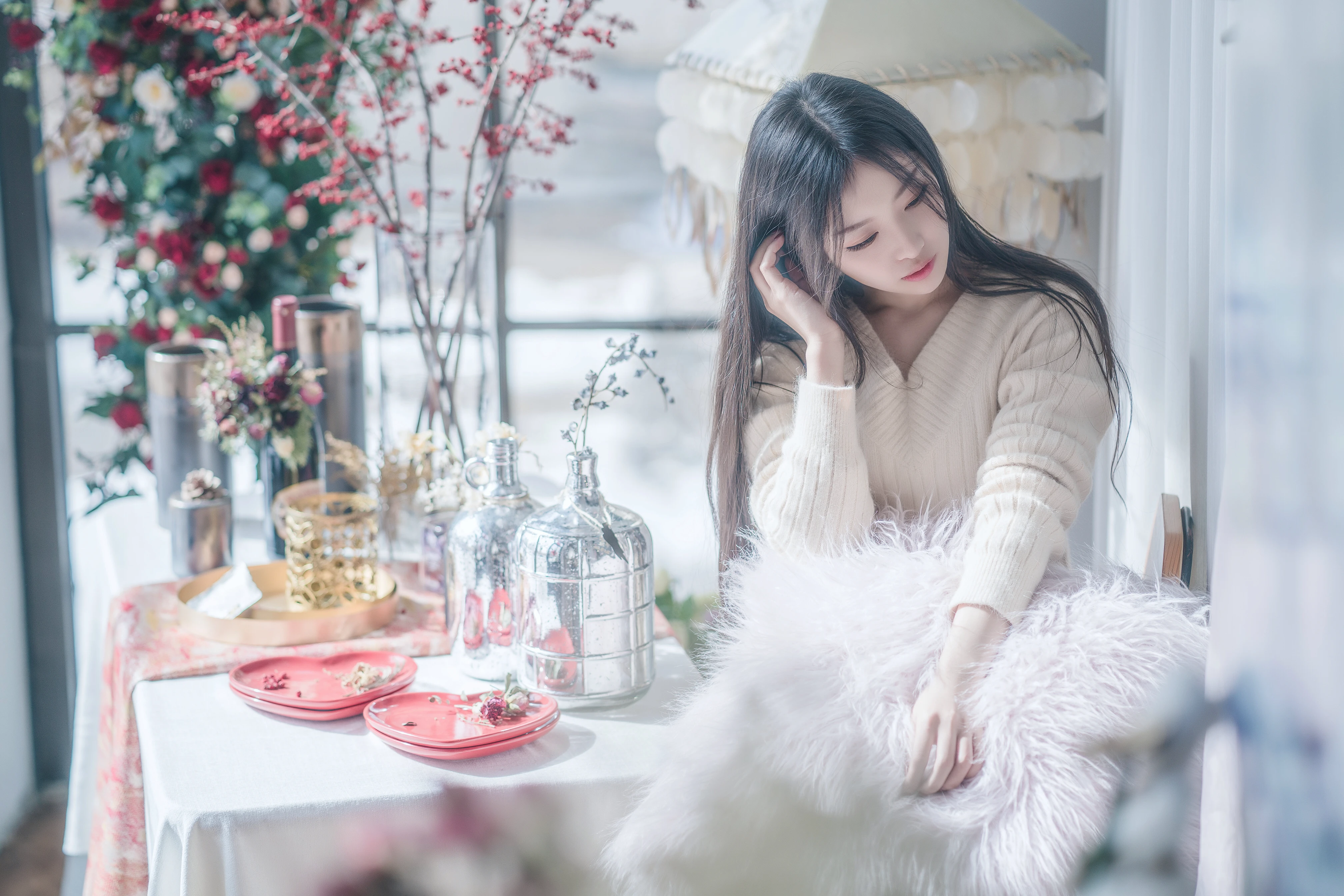 端庄秀丽的 端庄淑女 端庄人像 4K极致清晰  PC屏保
