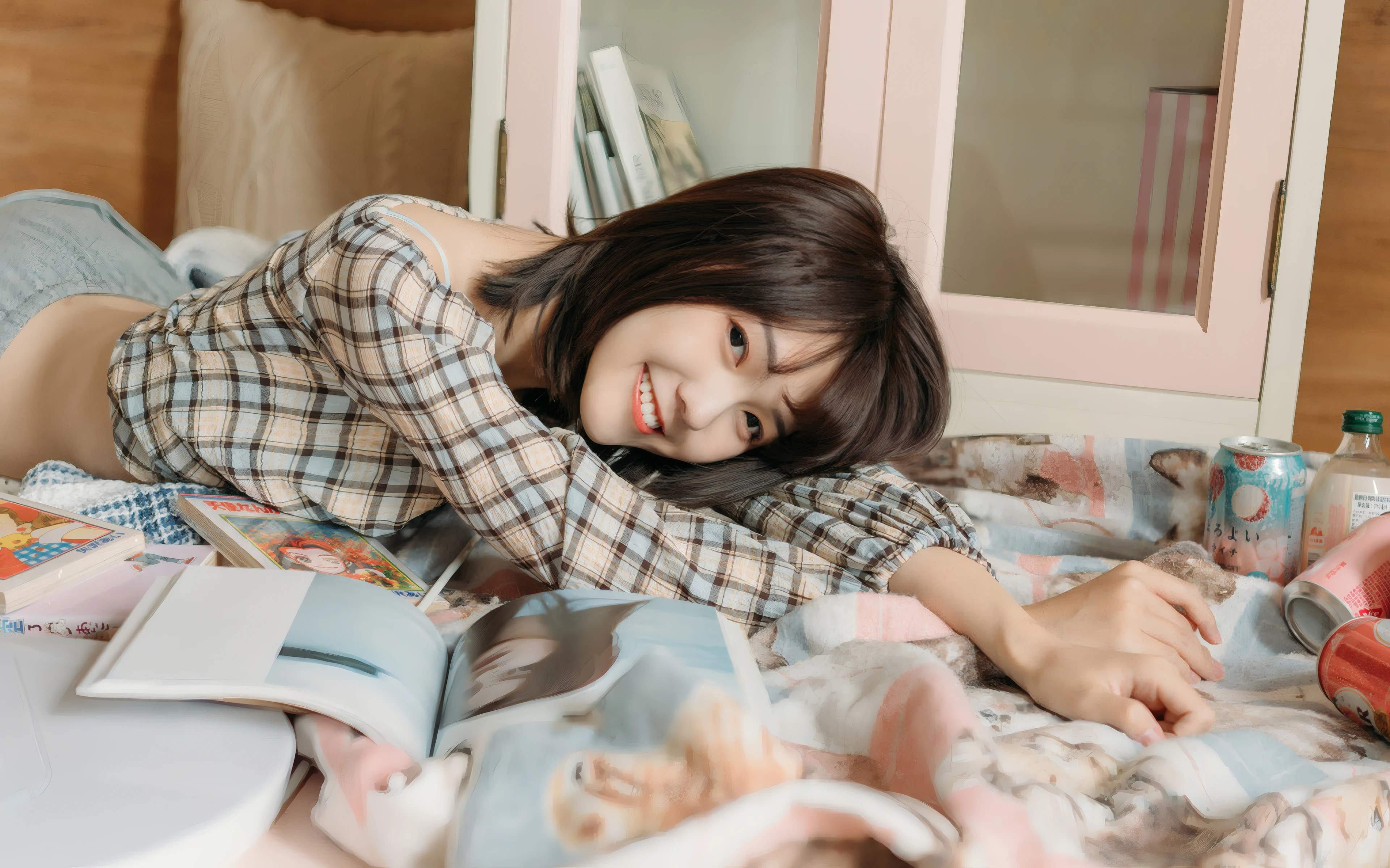 容貌绝美的 中国美女 面部特写摄影 4K高清图片 手机壁纸