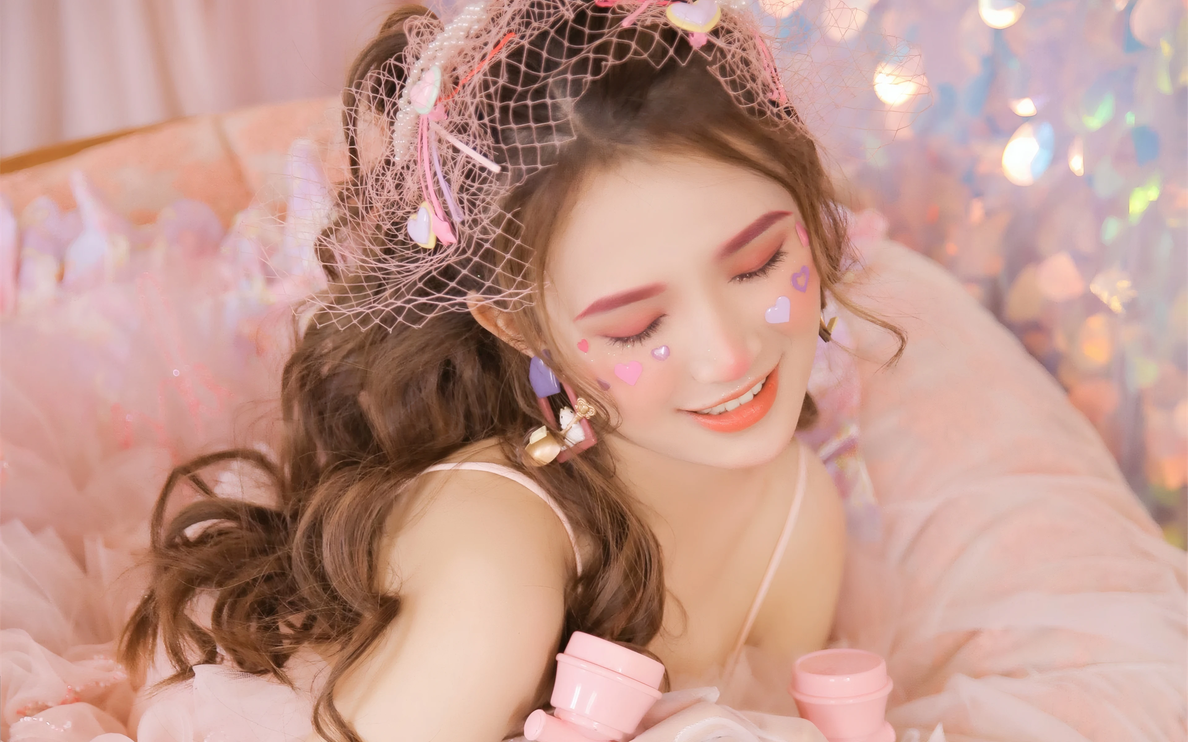 面容姣好的 中国佳人 面部高清摄影 4K极致清晰  PC屏保