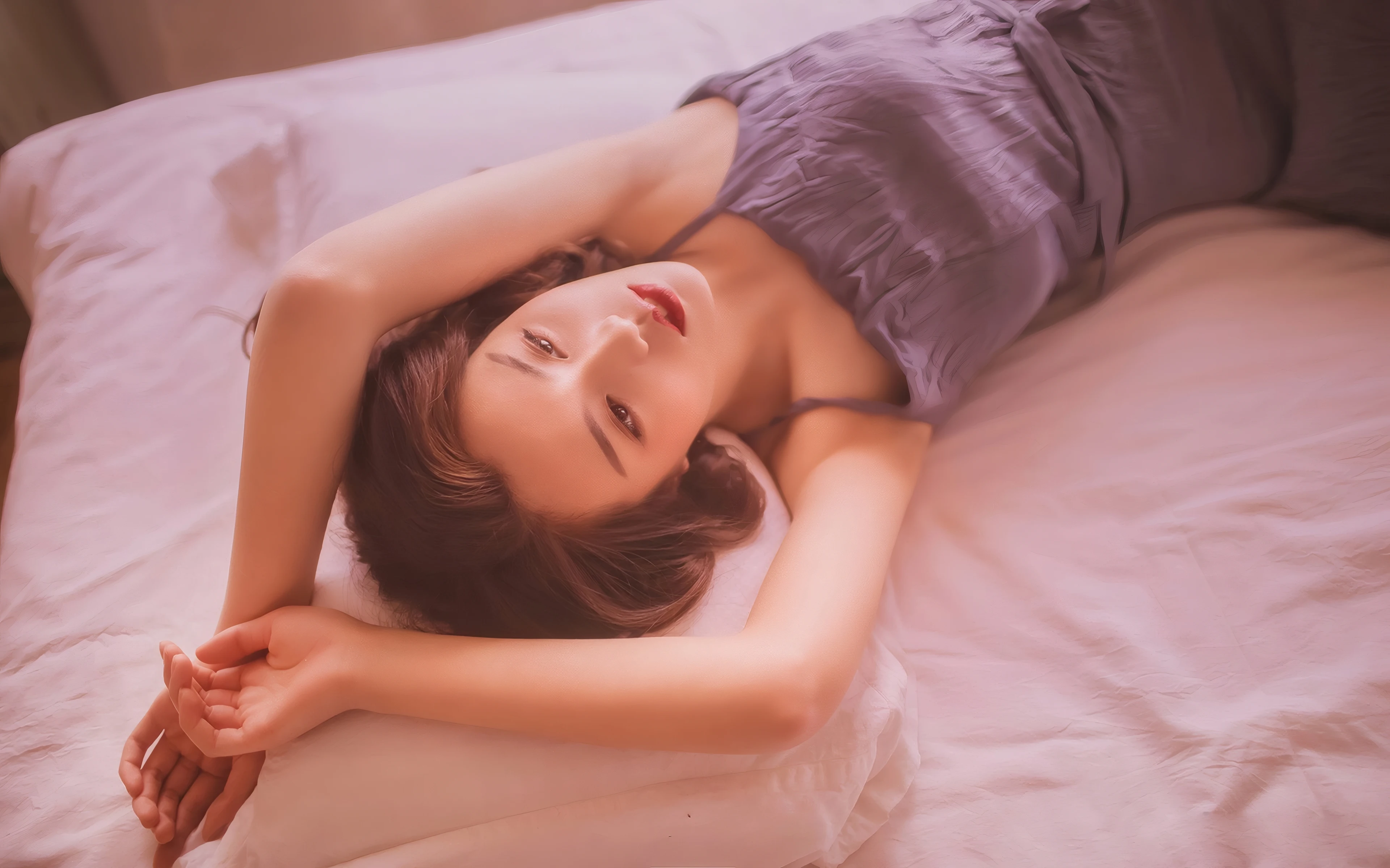 颜值爆表的 国内女生 脸部特写写真 4K超清画质 美女壁纸