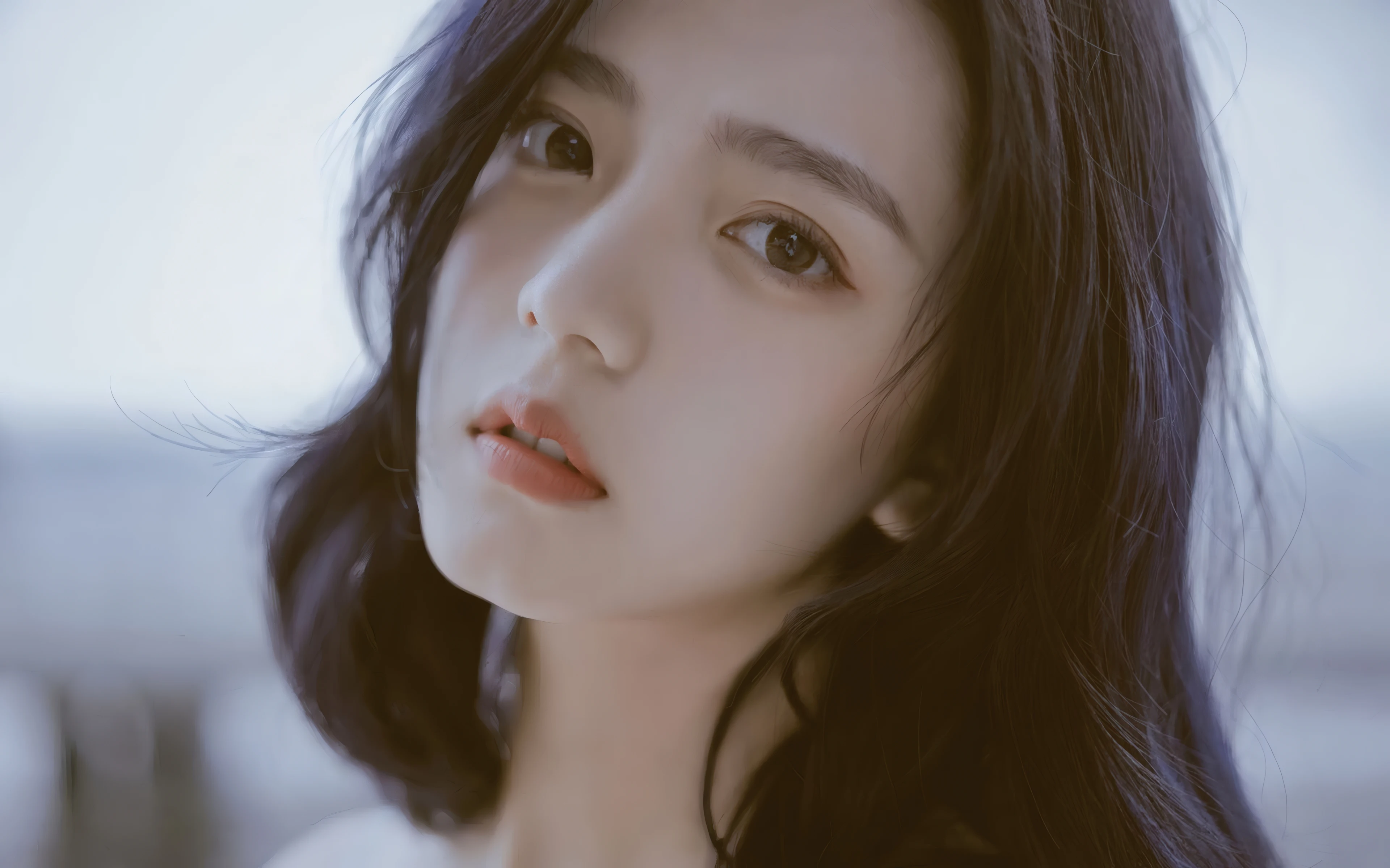 颜值爆表的 国内女生 脸部特写写真 4K超清画质 美女壁纸