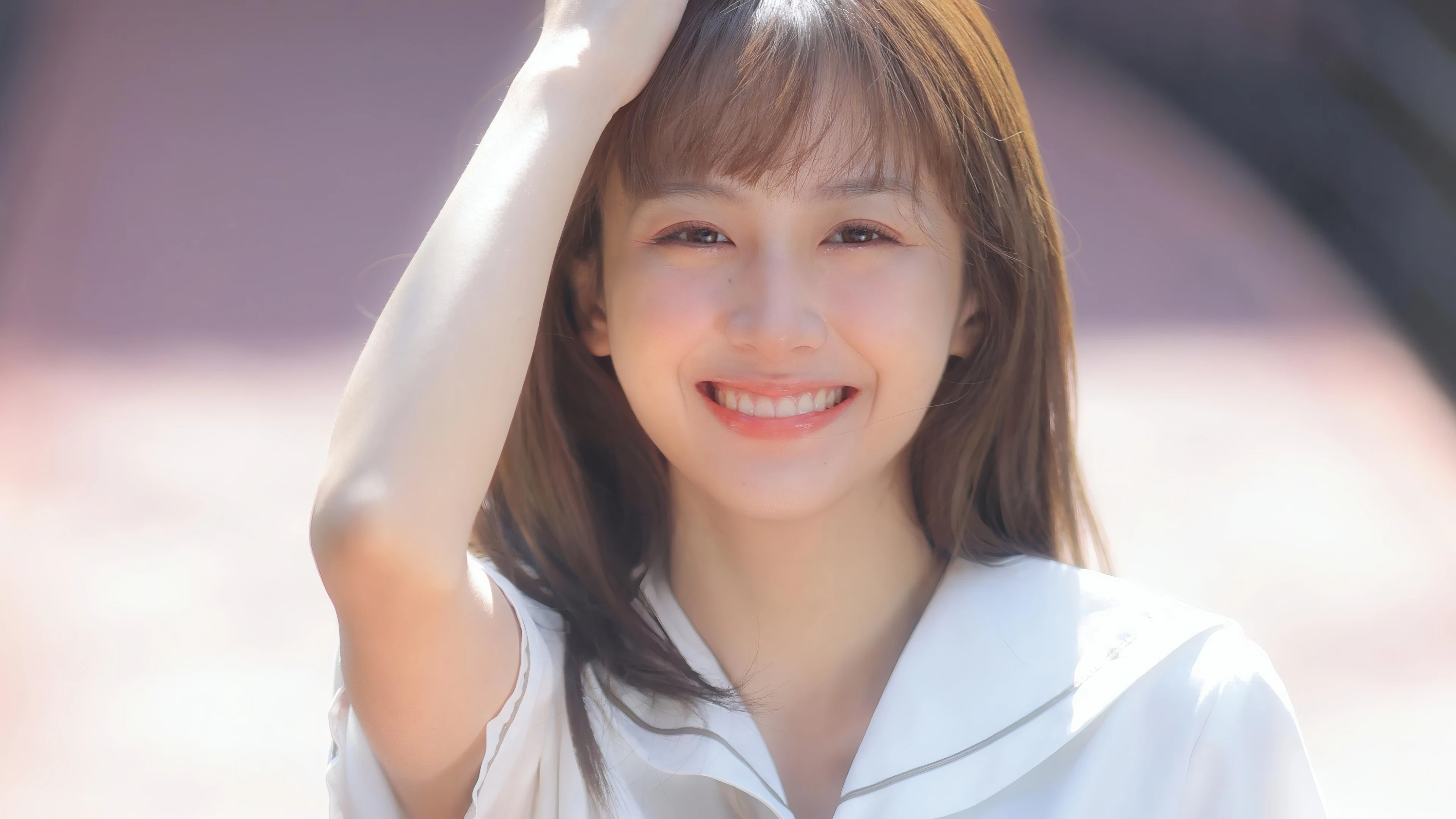 五官精致的 国产美女 高清脸部写真 超清晰4K 桌面锁屏