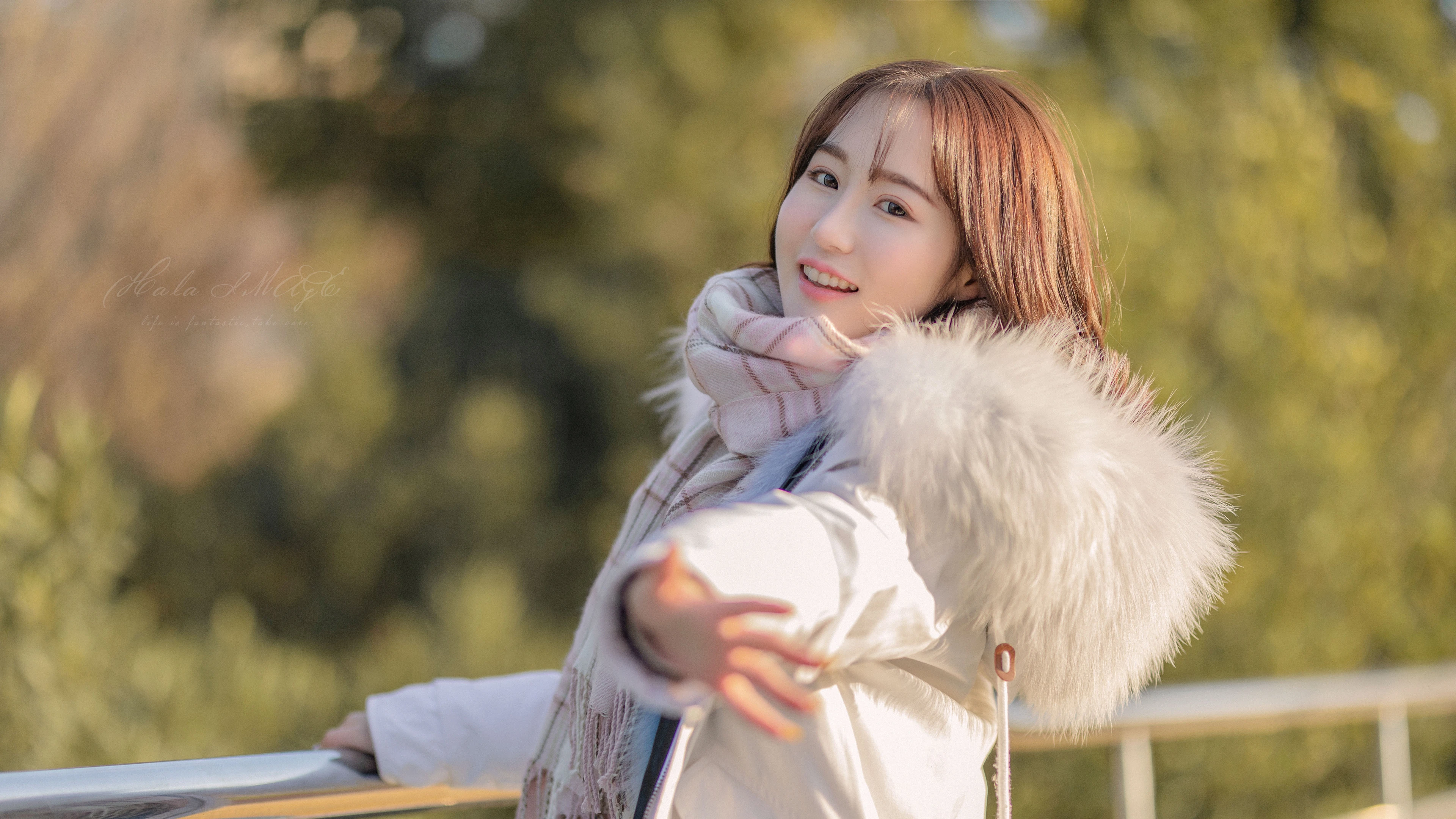 五官精致的 国产美女 高清脸部写真 超清晰4K 桌面锁屏
