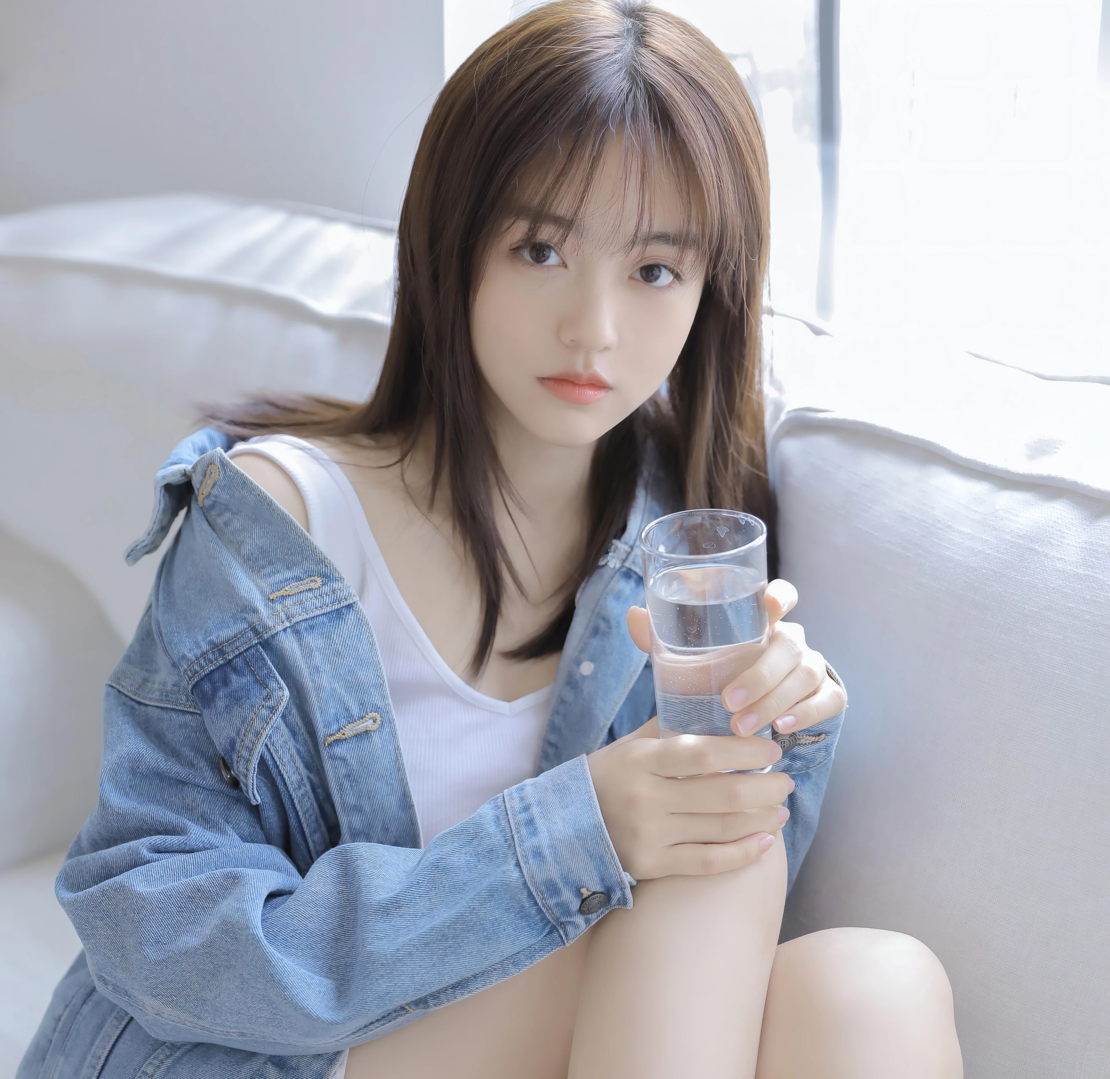 五官精致的 国产美女 高清脸部写真 超清晰4K 桌面锁屏