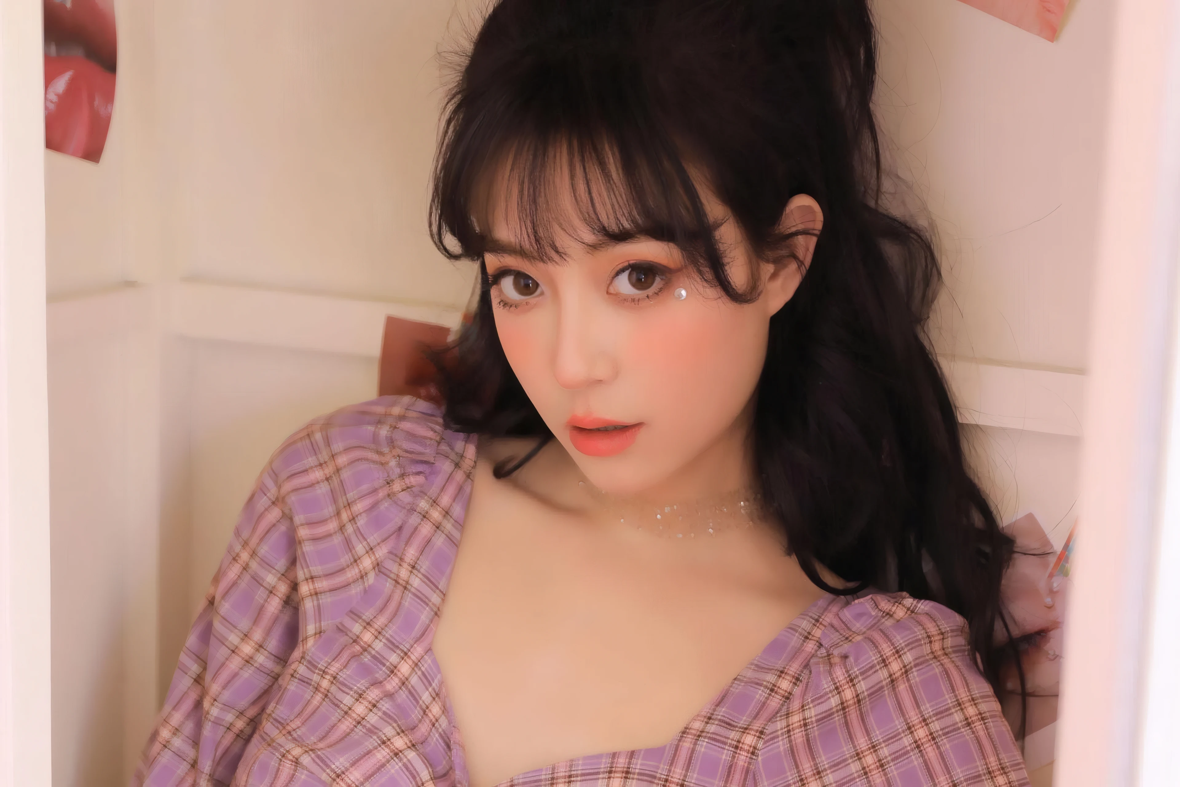 面容姣好的 中国佳人 面部高清摄影 4K极致清晰  PC屏保