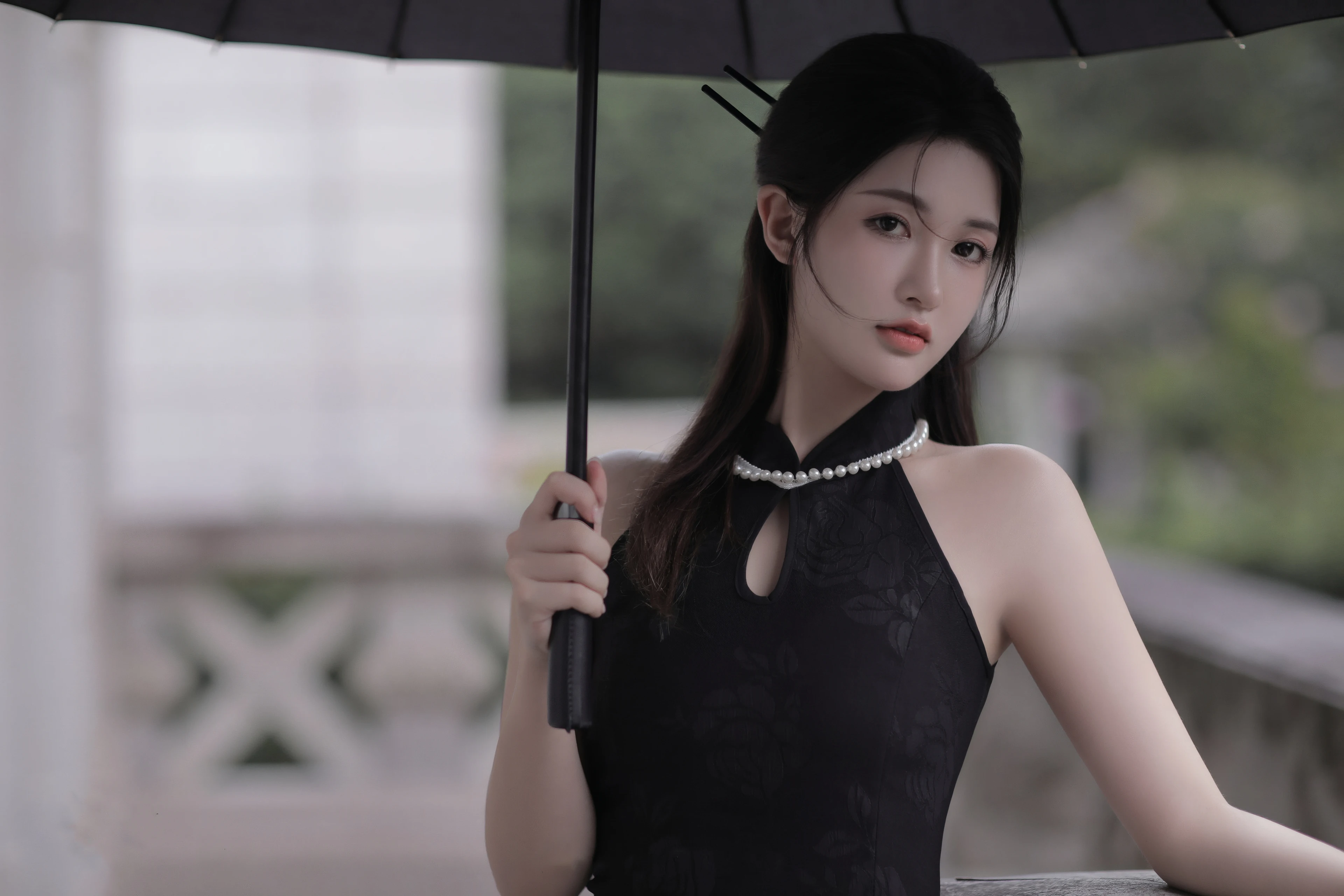 容貌绝美的 中国美女 面部特写摄影 4K高清图片 手机壁纸