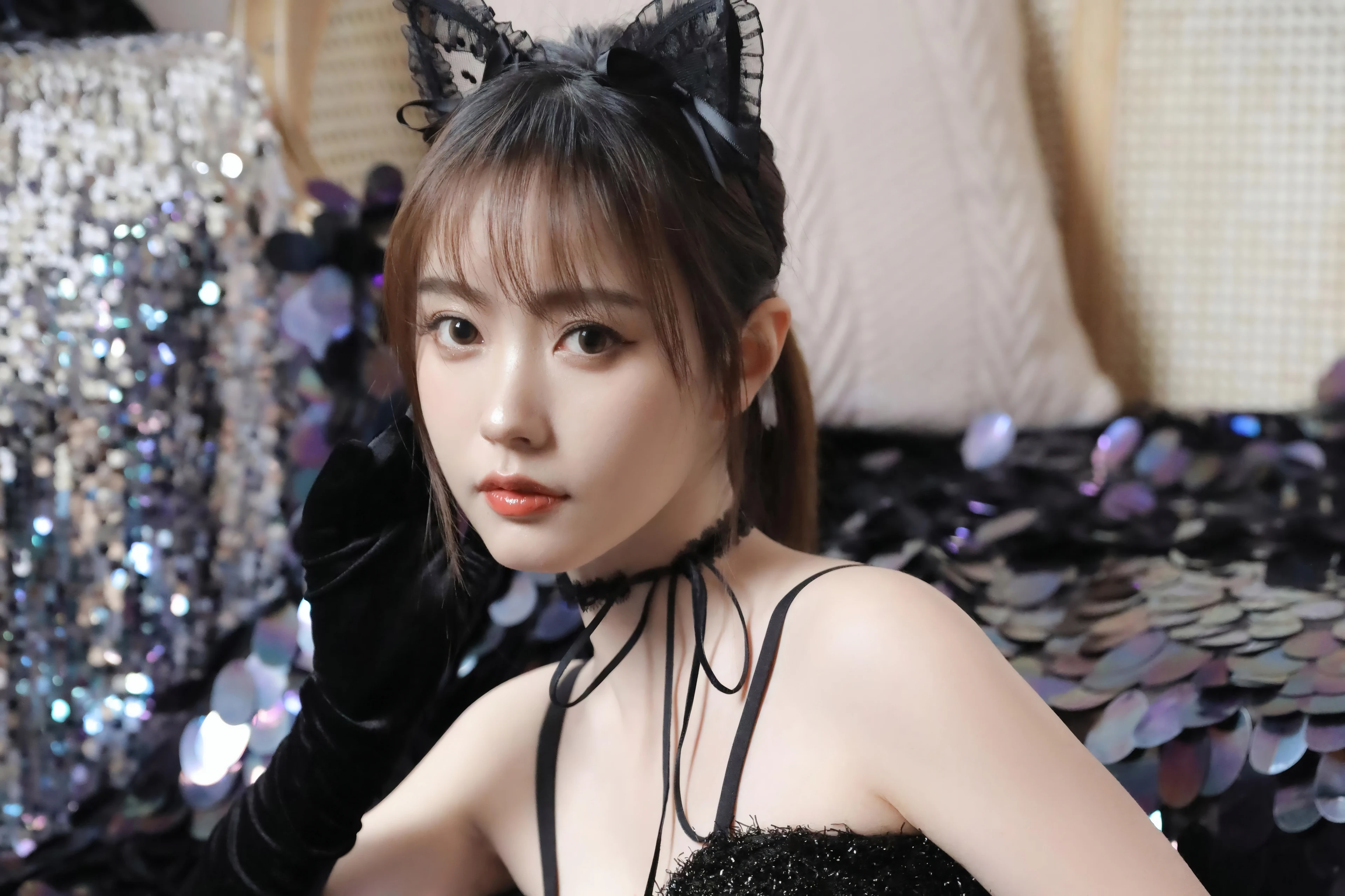 面容姣好的 中国佳人 面部高清摄影 4K极致清晰  PC屏保