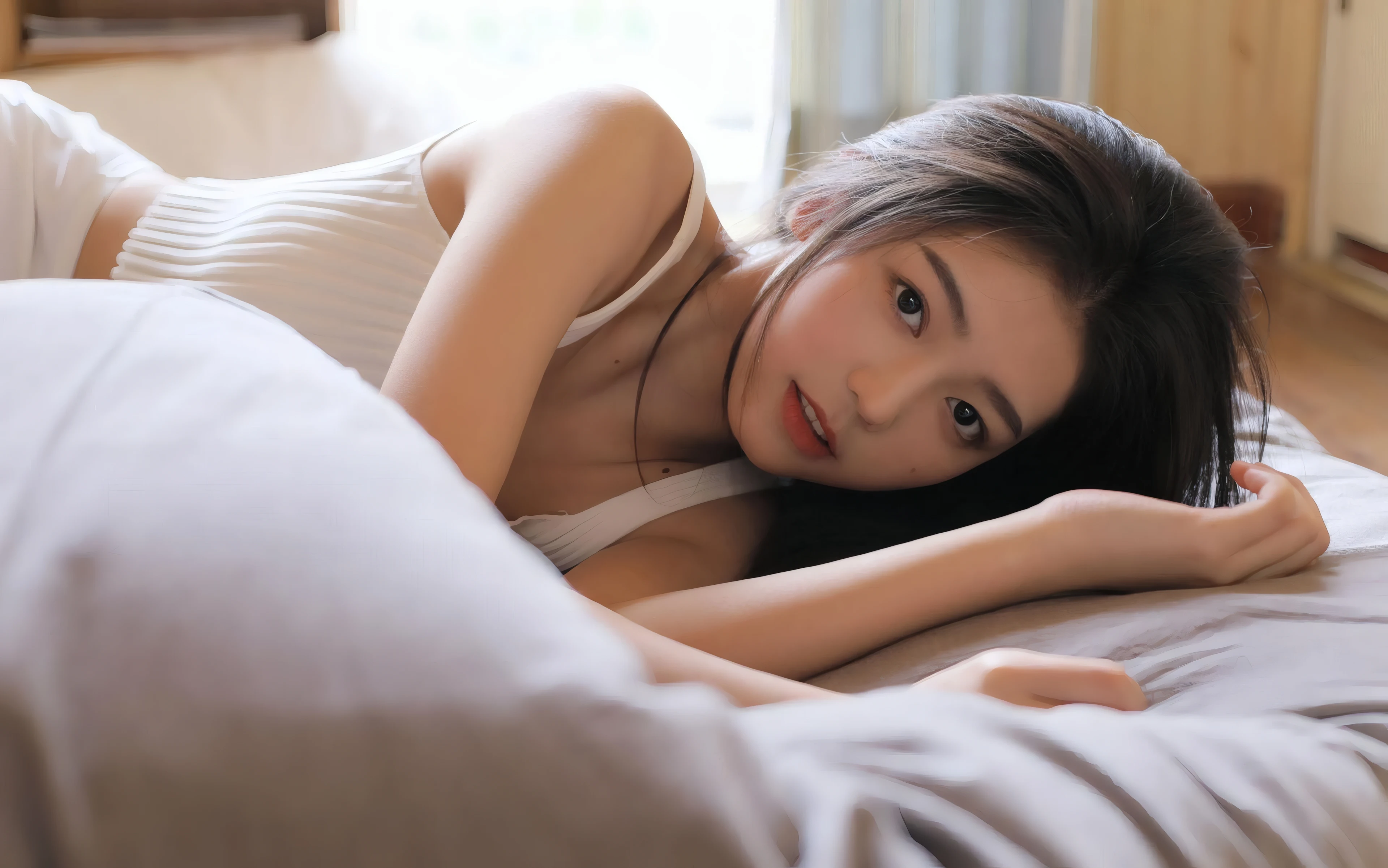 颜值爆表的 国内女生 脸部特写写真 4K超清画质 美女壁纸