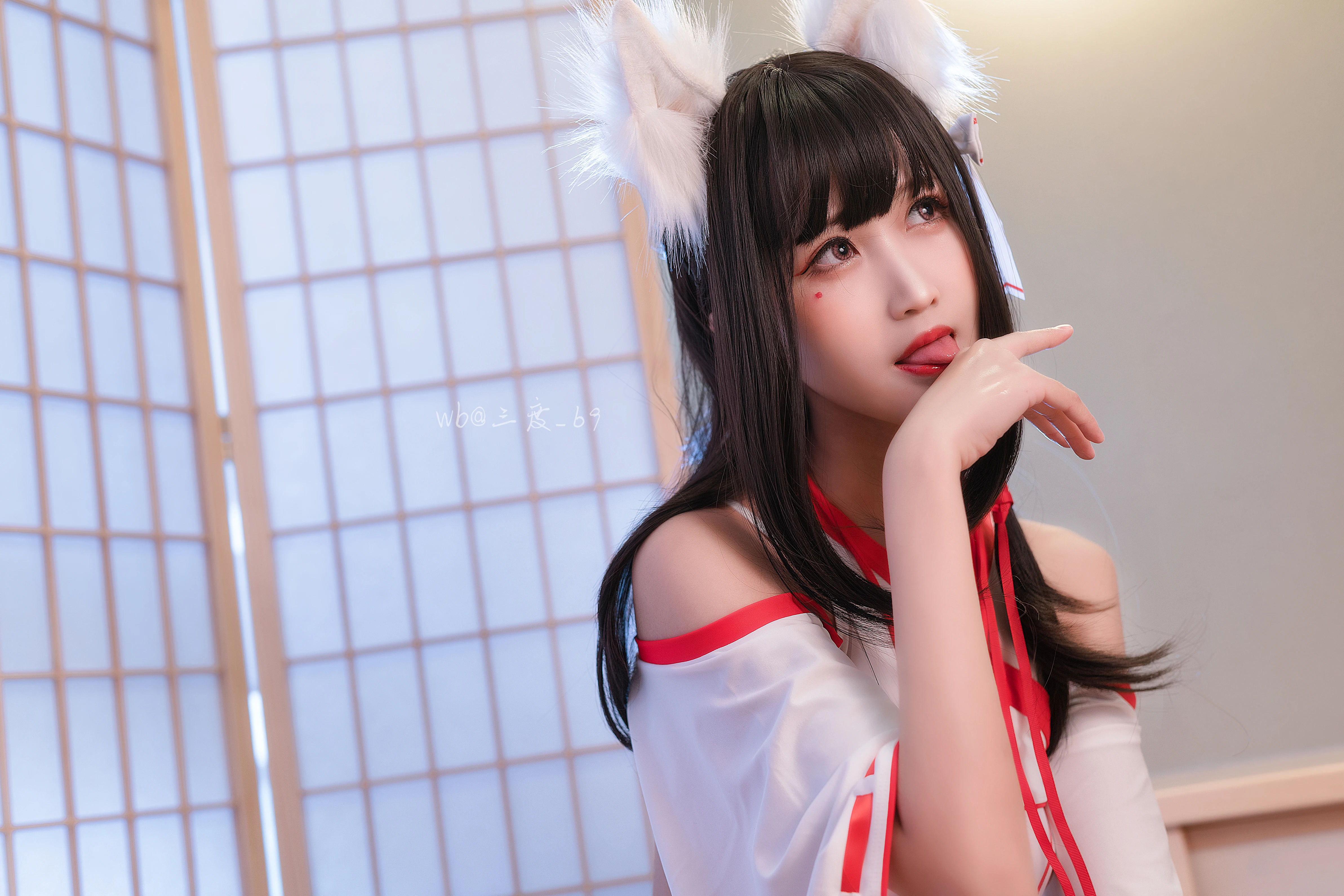 面容姣好的 中国佳人 面部高清摄影 4K极致清晰  PC屏保
