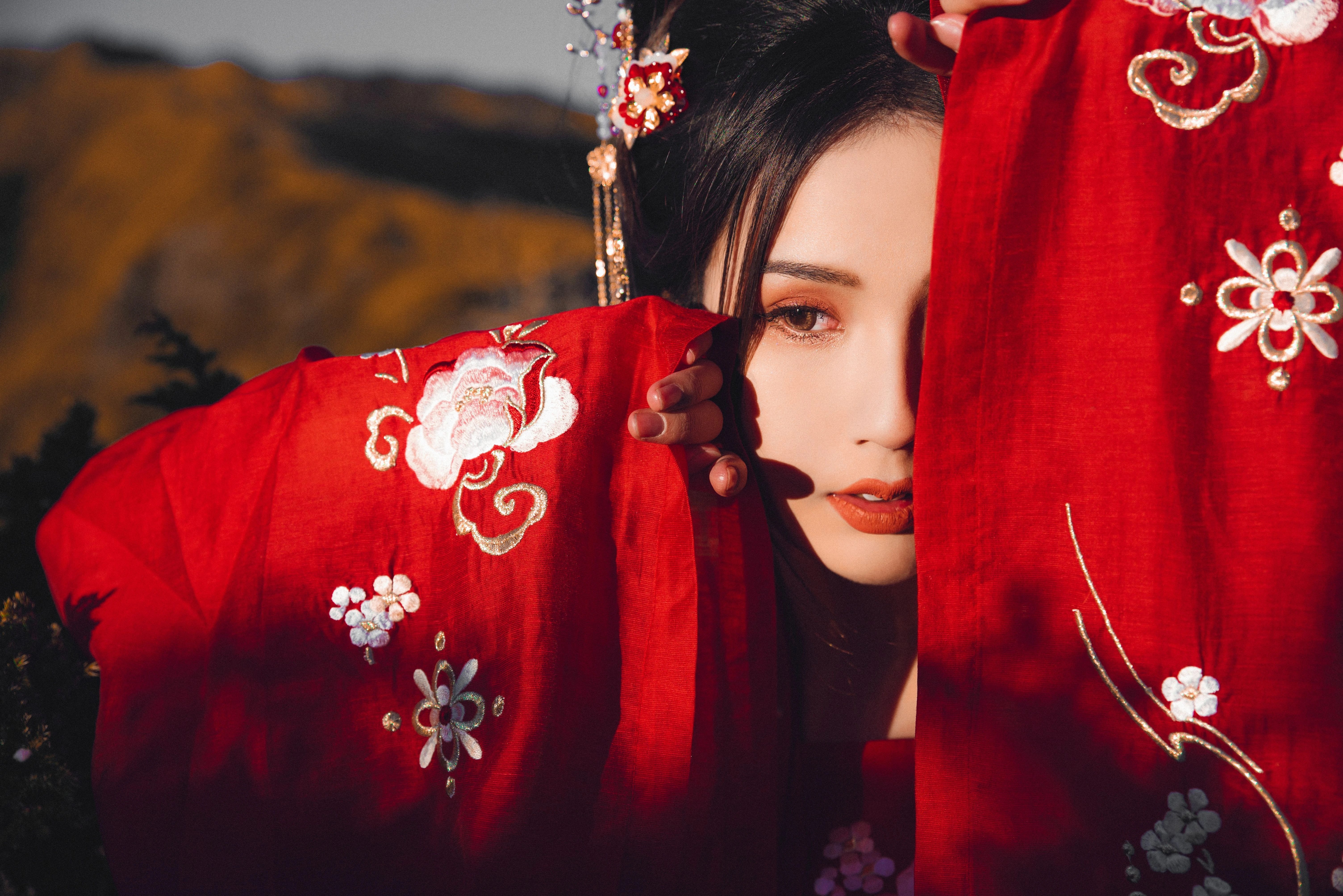 颜值爆表的 国内女生 脸部特写写真 4K超清画质 美女壁纸