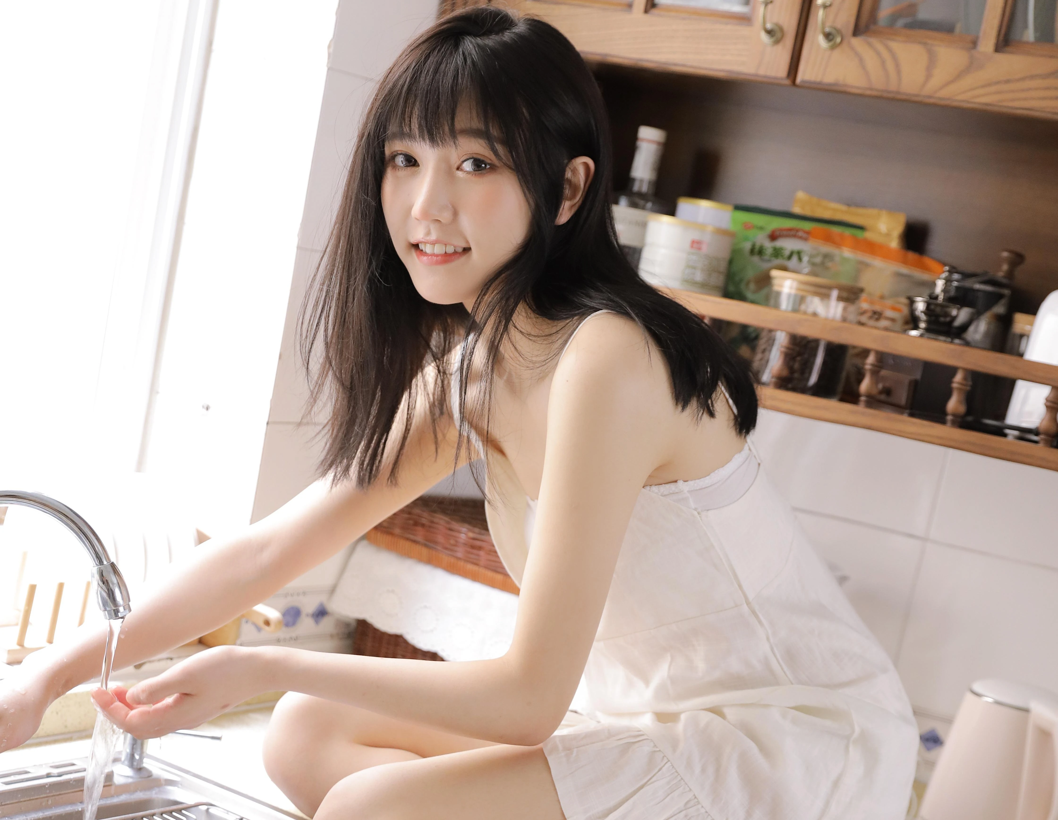 面容姣好的 中国佳人 面部高清摄影 4K极致清晰  PC屏保