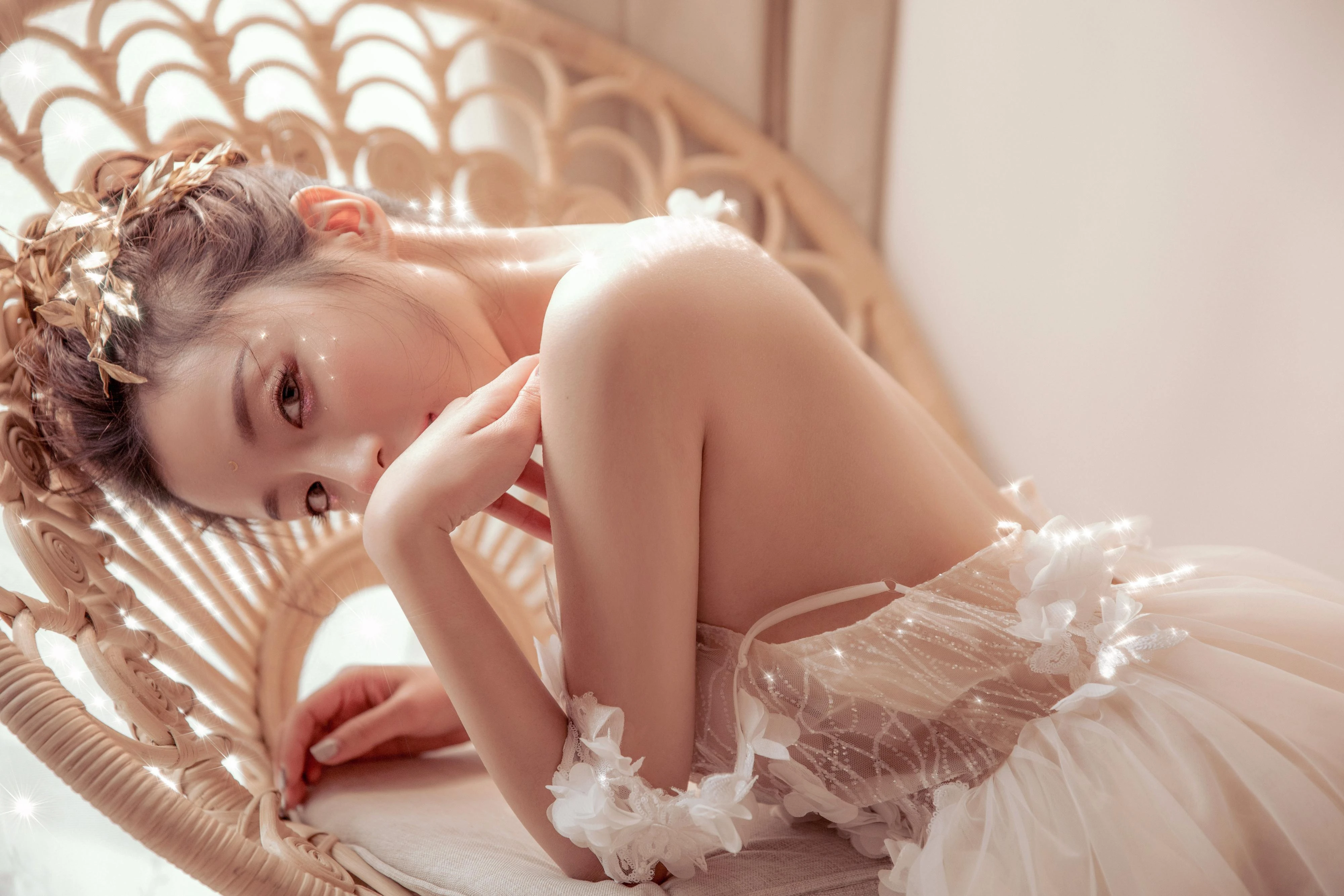 容貌绝美的 中国美女 面部特写摄影 4K高清图片 手机壁纸