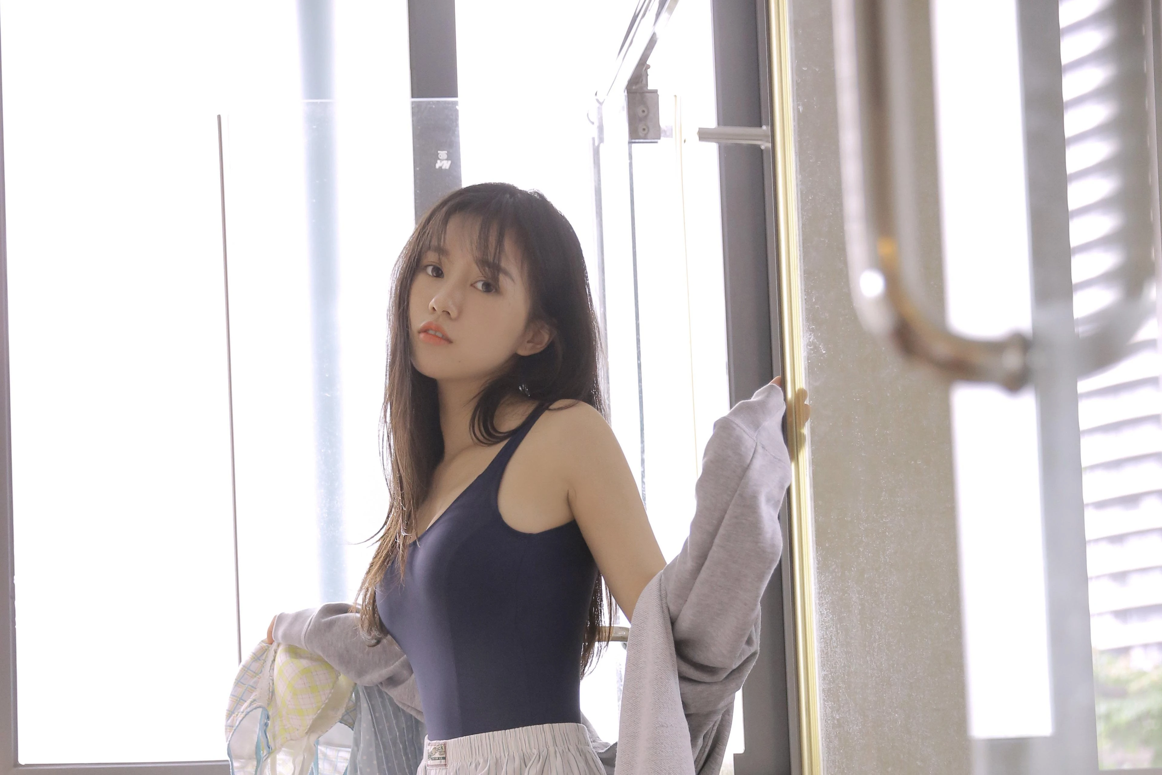 容貌绝美的 中国美女 面部特写摄影 4K高清图片 手机壁纸