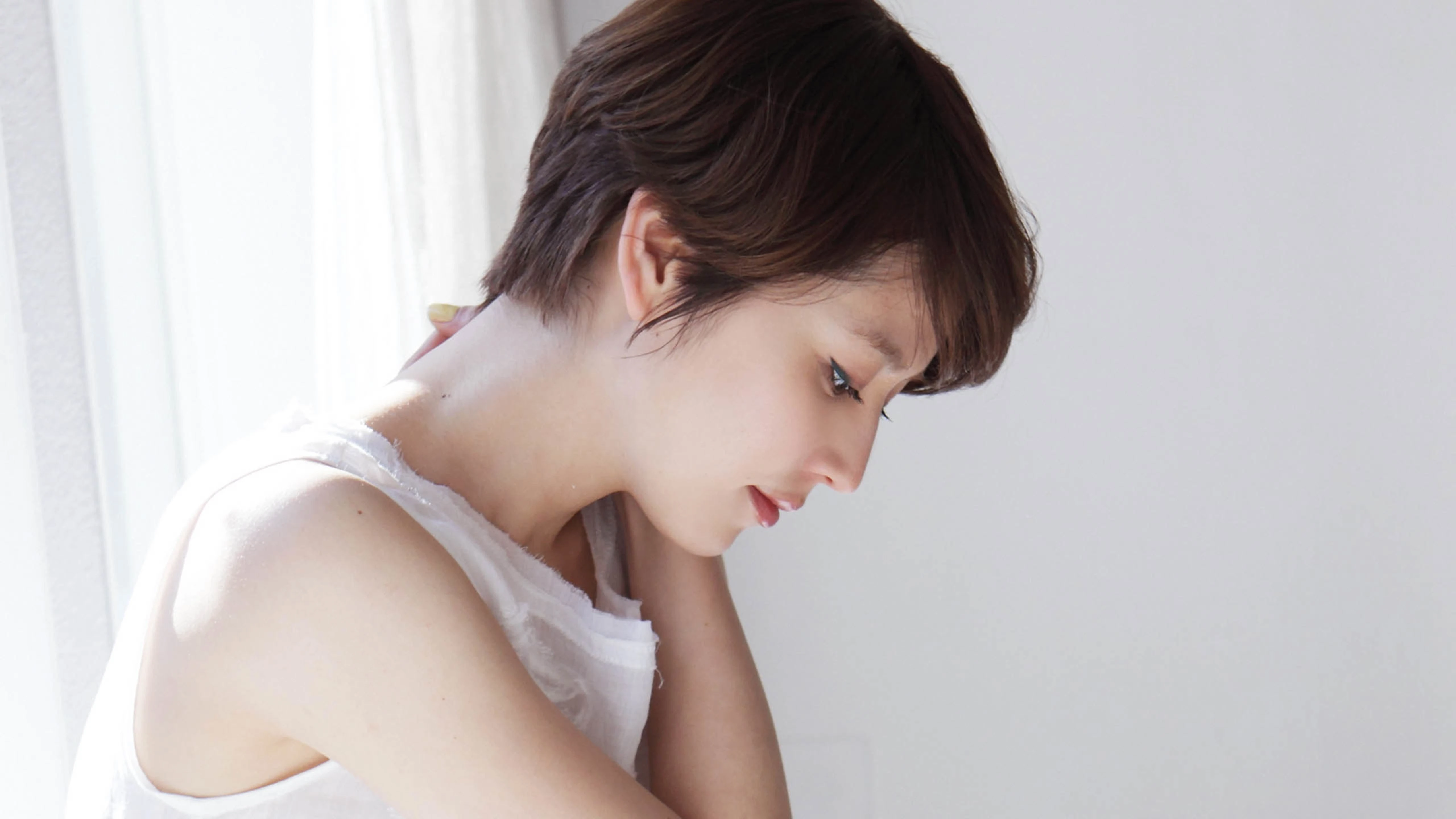 面容姣好的 中国佳人 面部高清摄影 4K极致清晰  PC屏保