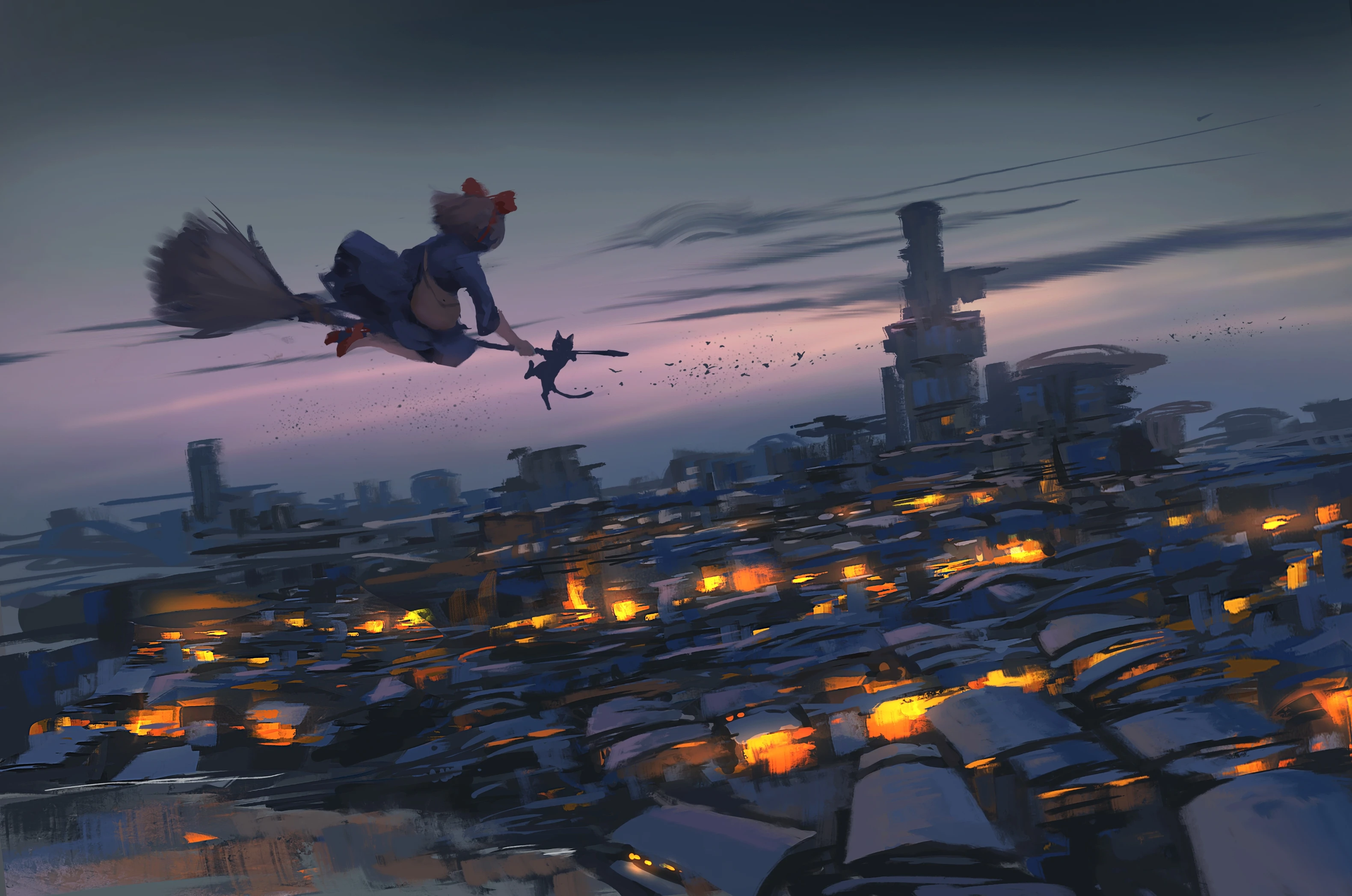 高清锁屏 宫崎骏角色截图 IPAD屏保 高清无水印