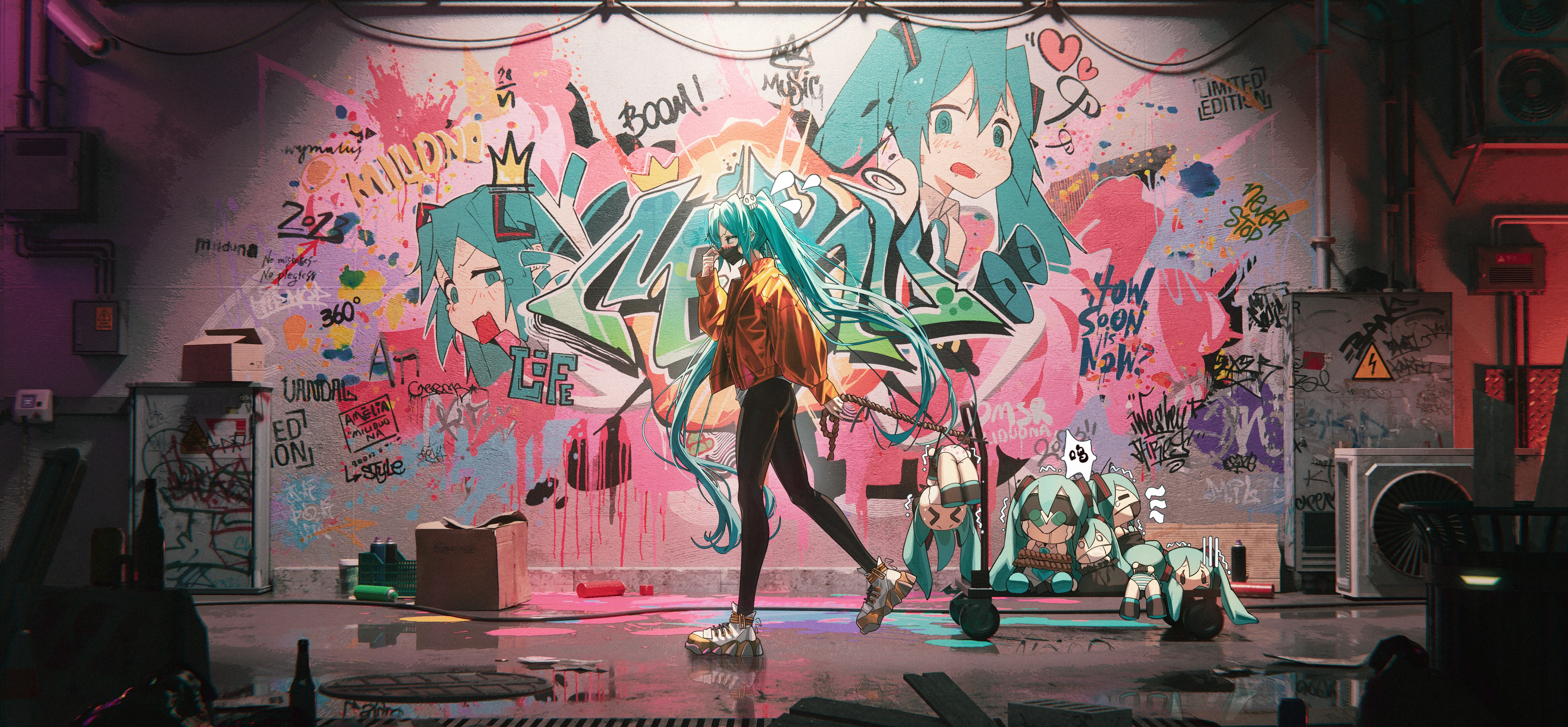 无损 初音未来游戏图片 手机锁屏