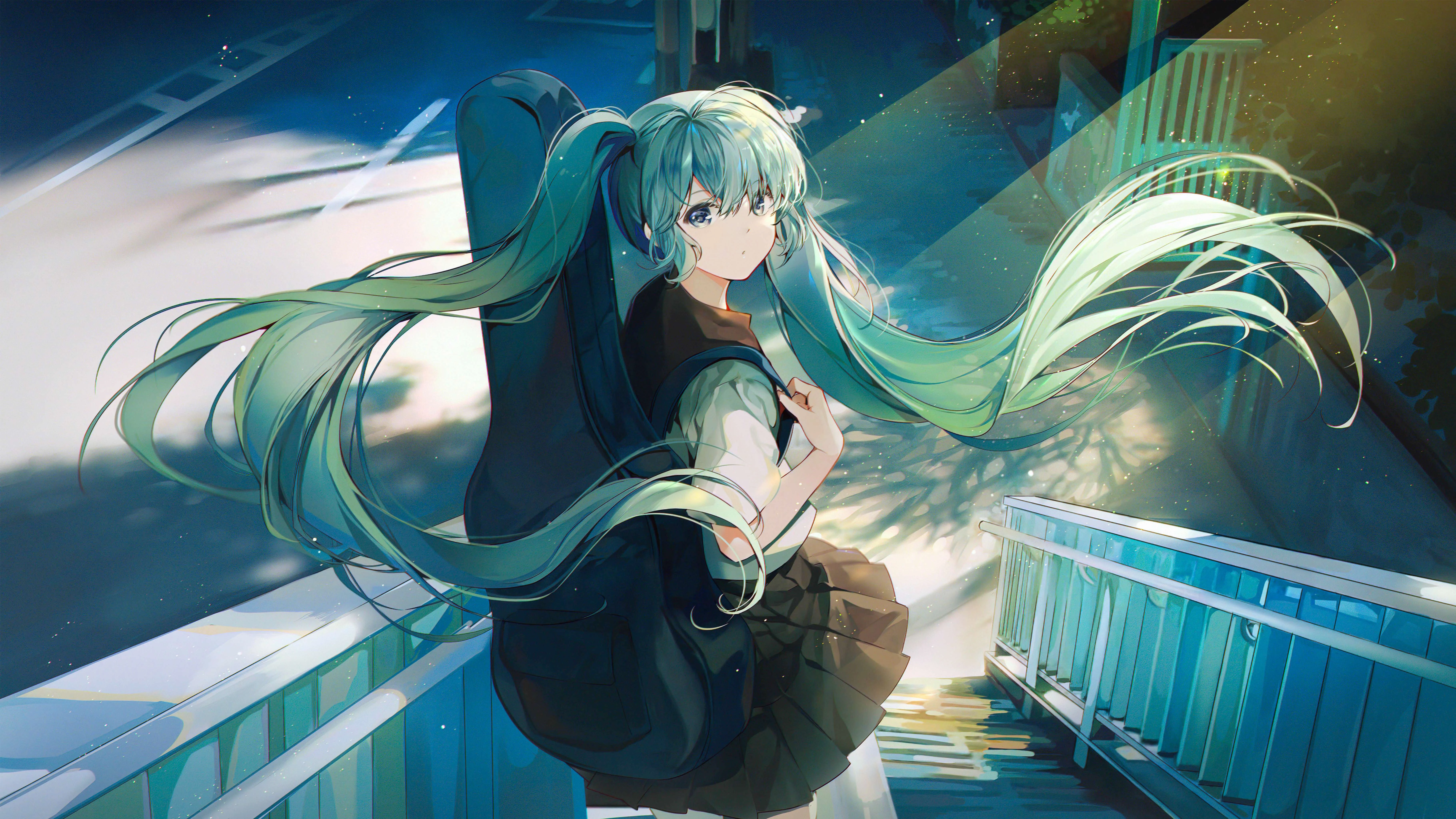 4k超清 初音未来虚拟歌手壁纸 平板壁纸