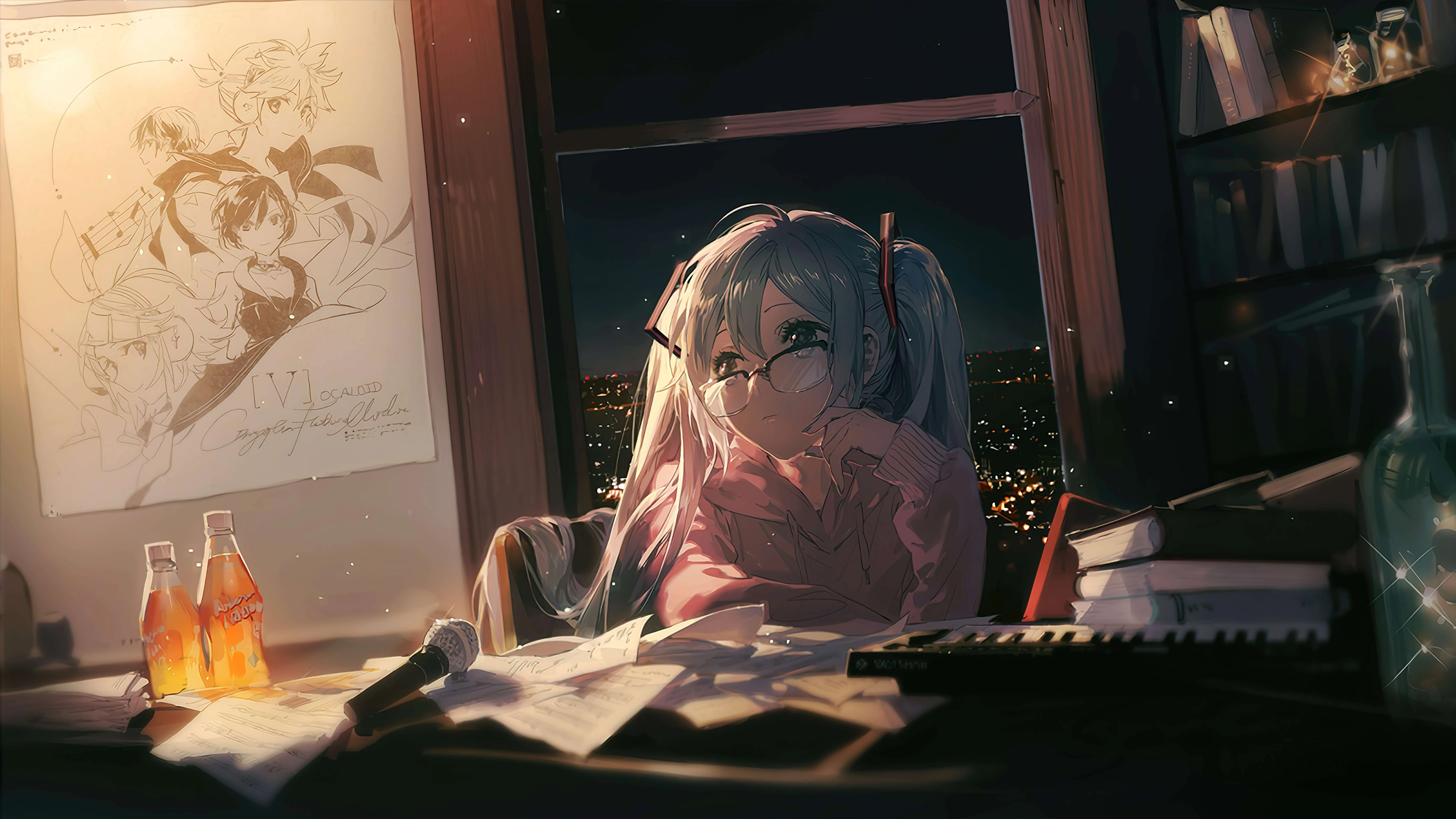 4k超清 初音未来虚拟歌手壁纸 手机壁纸