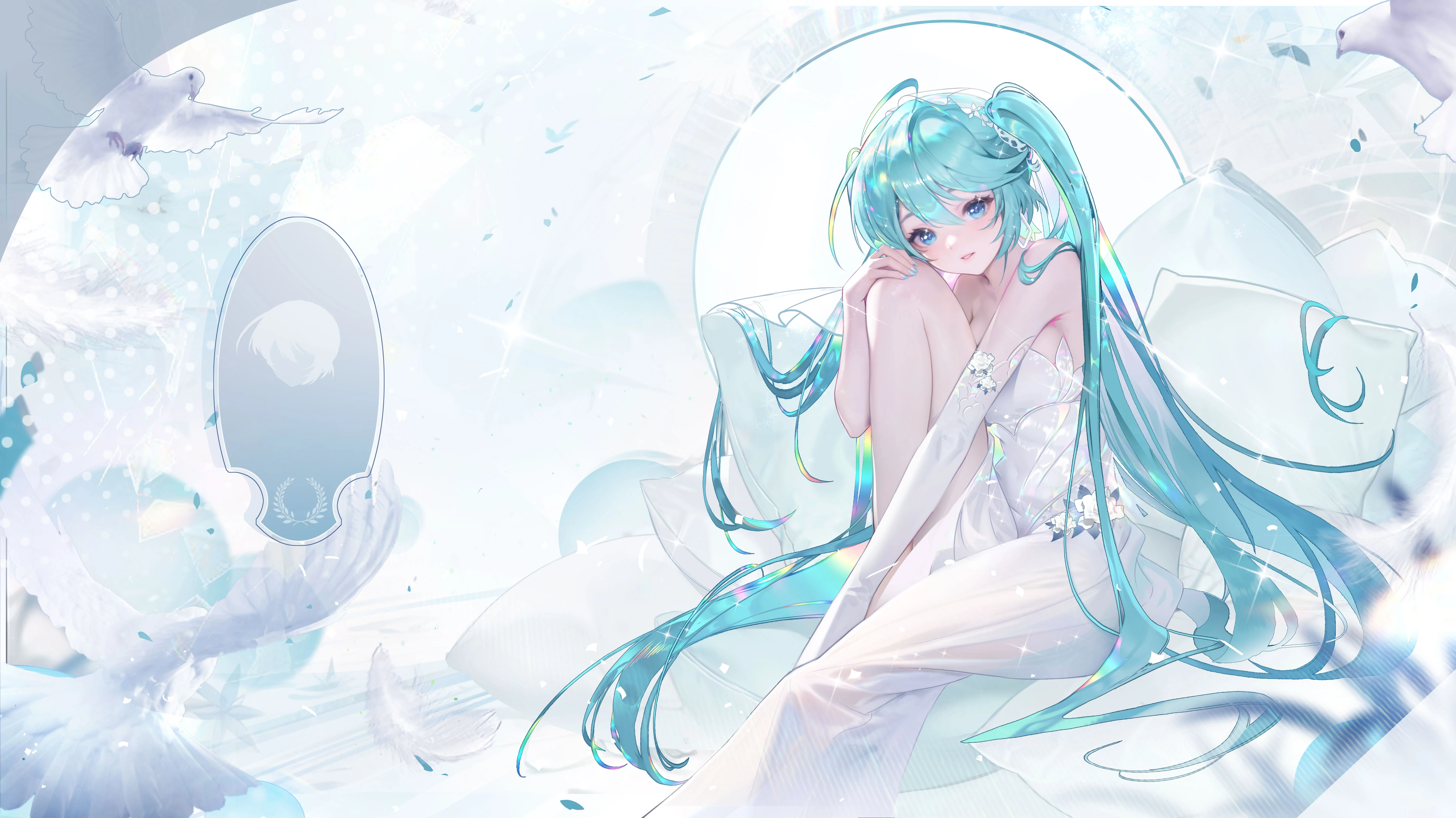 8k超高清 初音未来游戏原画 iPad壁纸 免费下载