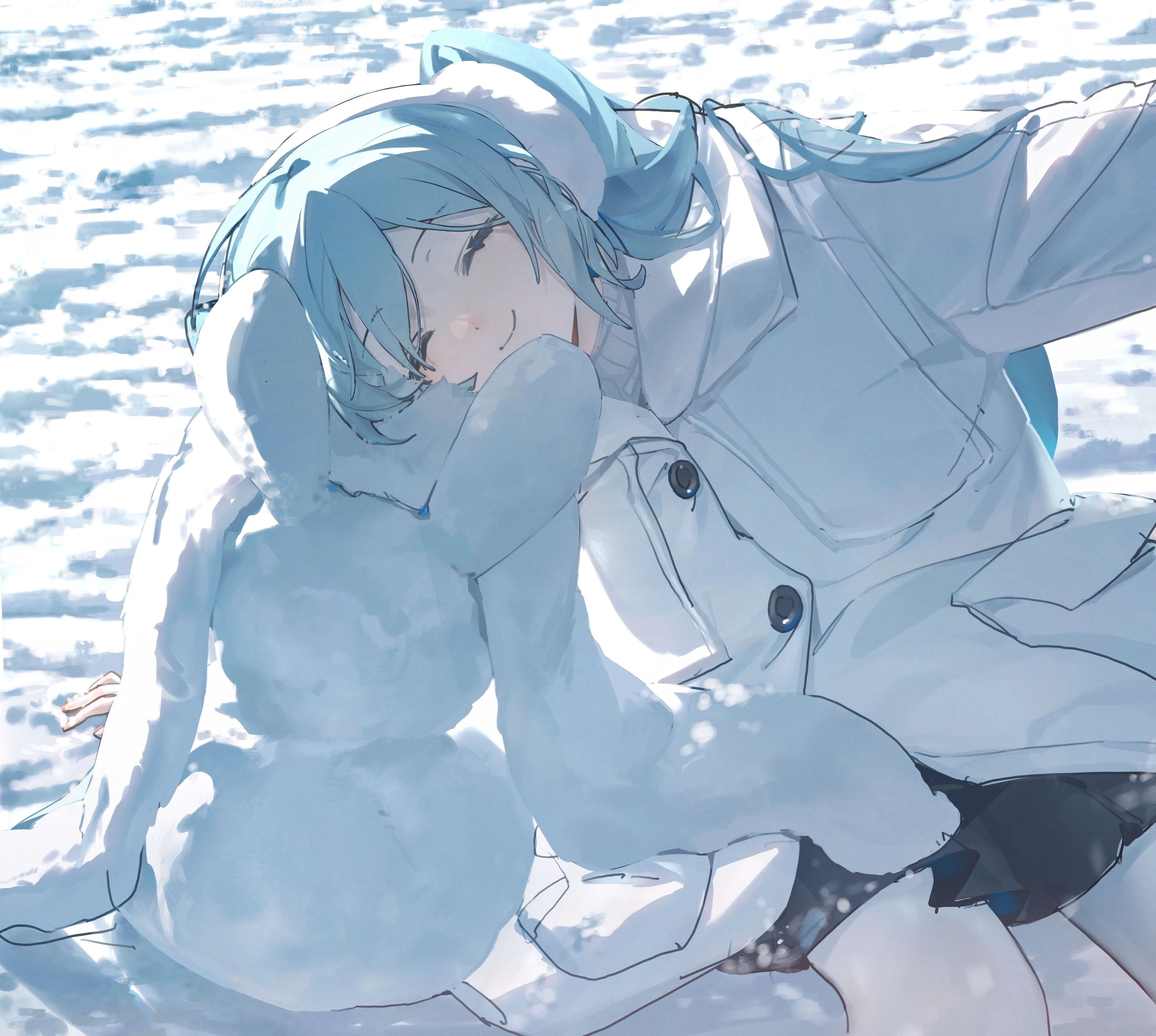 2k高清 初音未来游戏原画 iPad壁纸