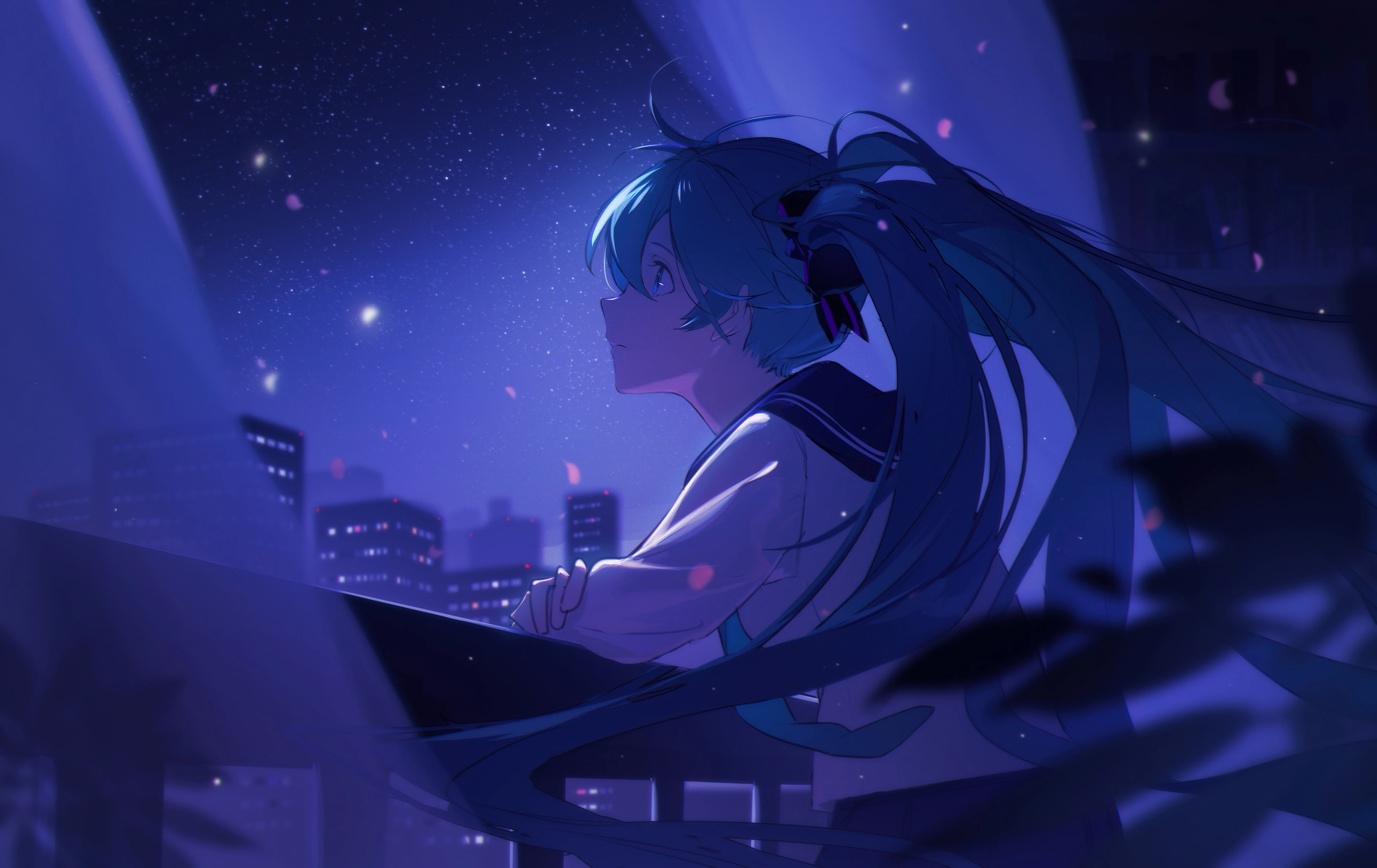 2k高清 初音未来虚拟歌手壁纸 笔记本桌面 免费下载