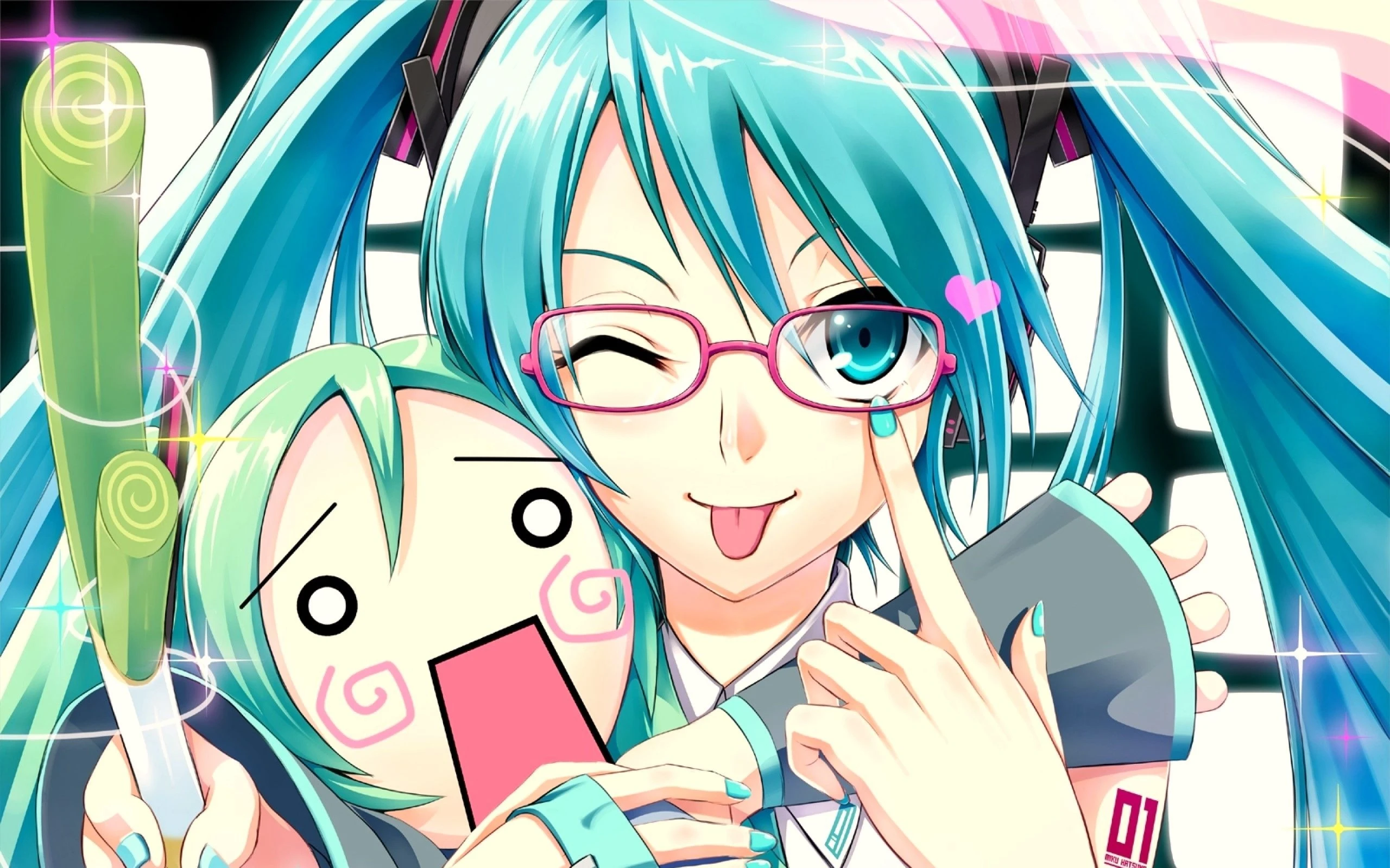 高清 初音未来游戏原画 平板壁纸