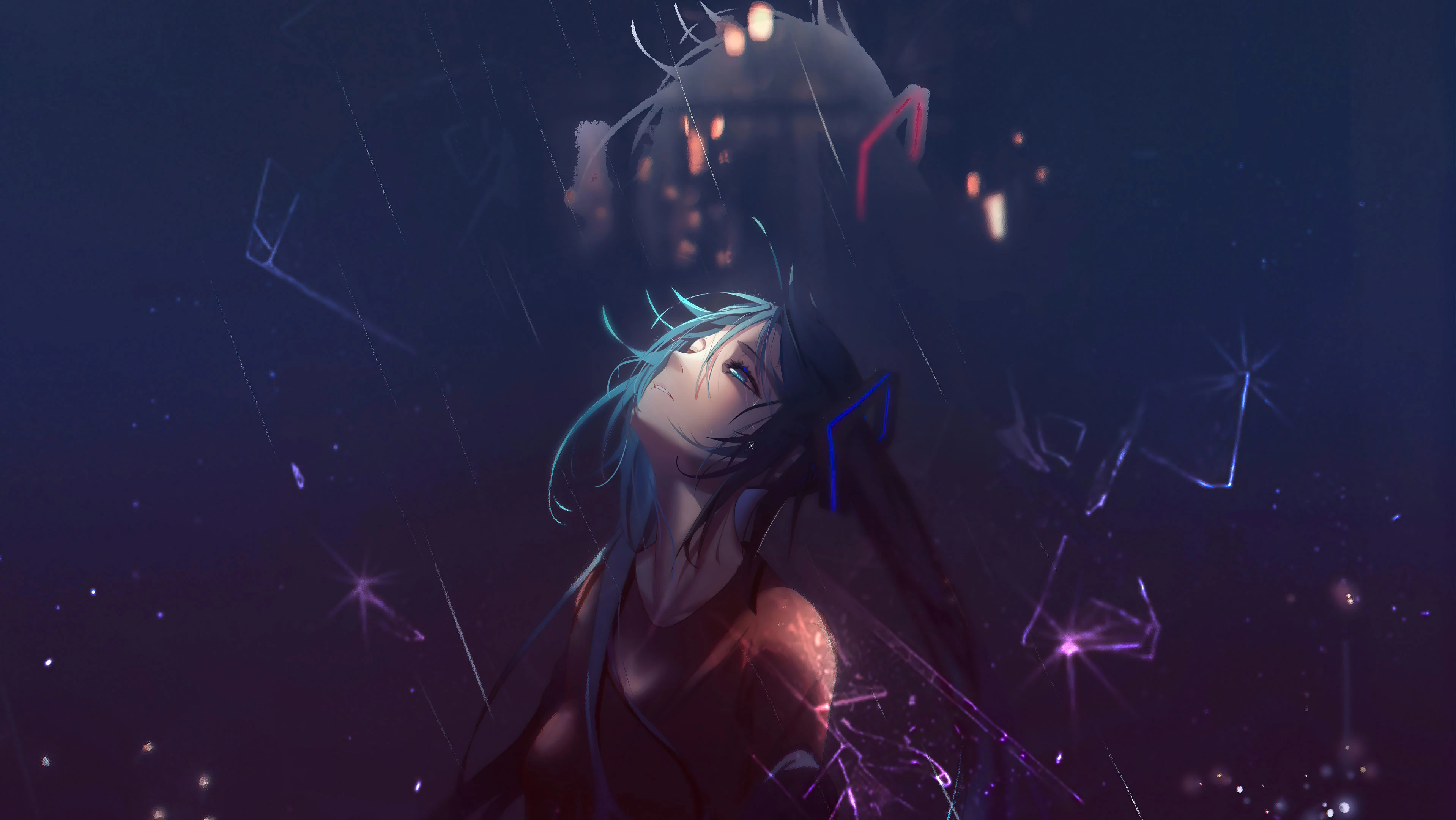 4k超清 初音未来游戏原画 iPad壁纸