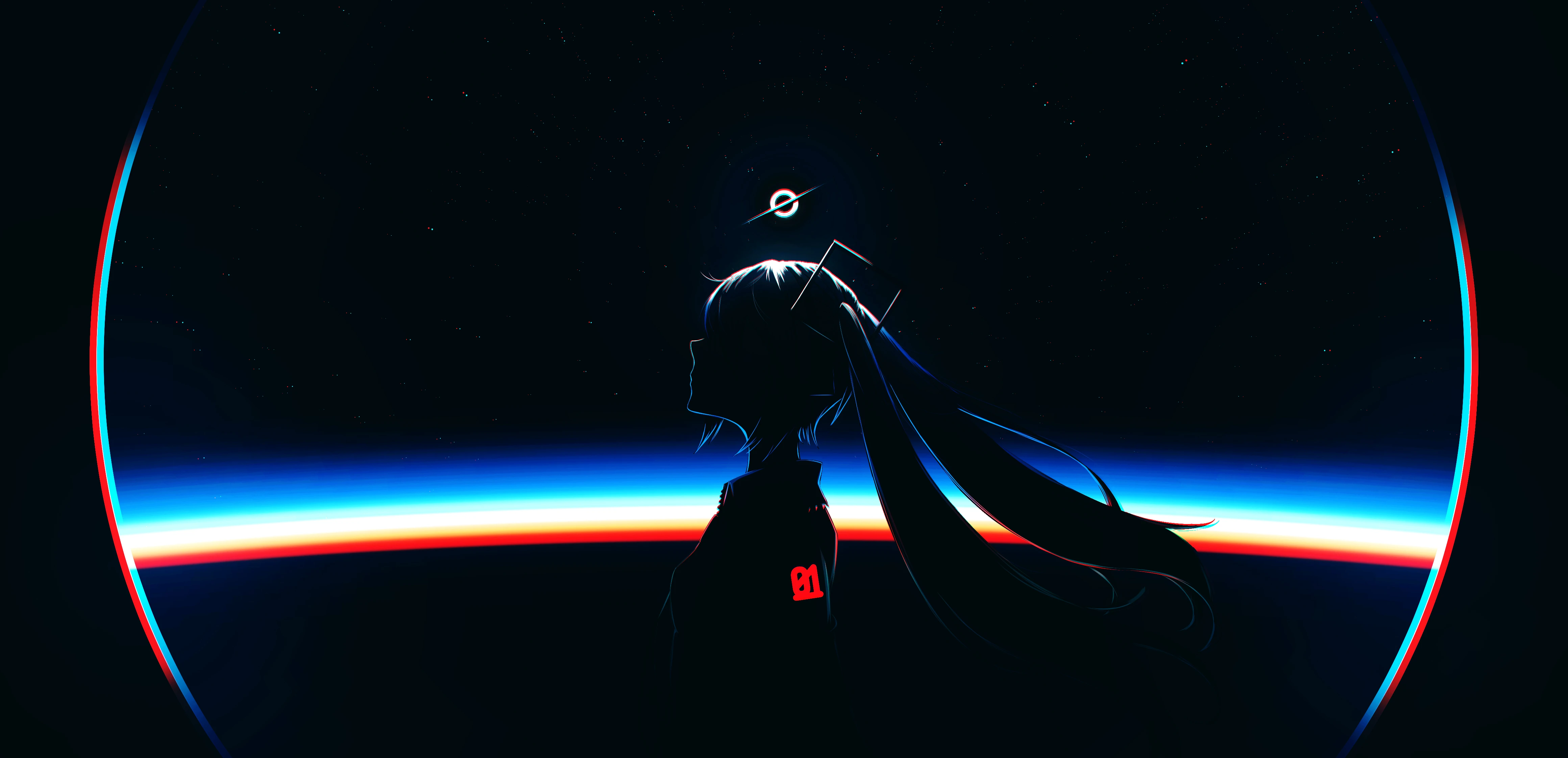 高清 初音未来游戏原画 屏保锁屏 免费下载